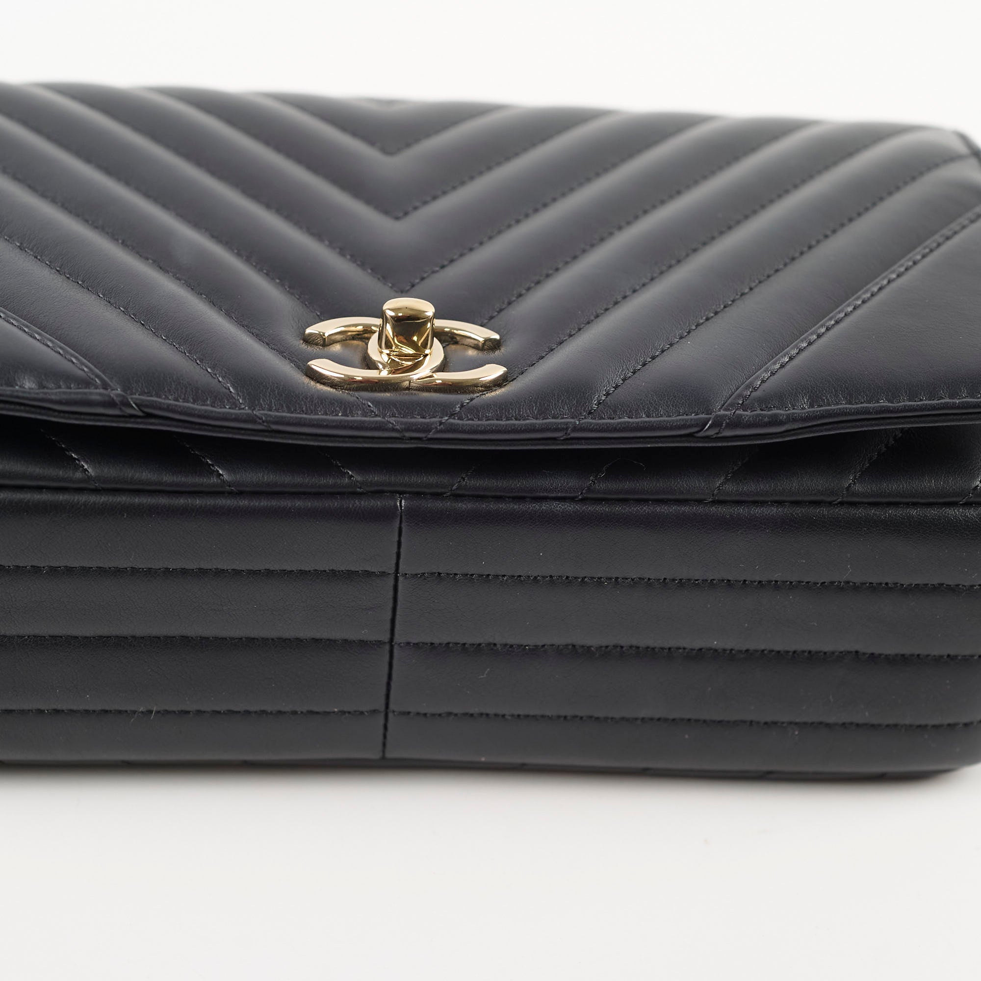 Chanel Small Chevron Quilted Flap Bag in Black | Luxury Designer Handbag for Women | Perfect for Evening Events, Parties & Special Occasions