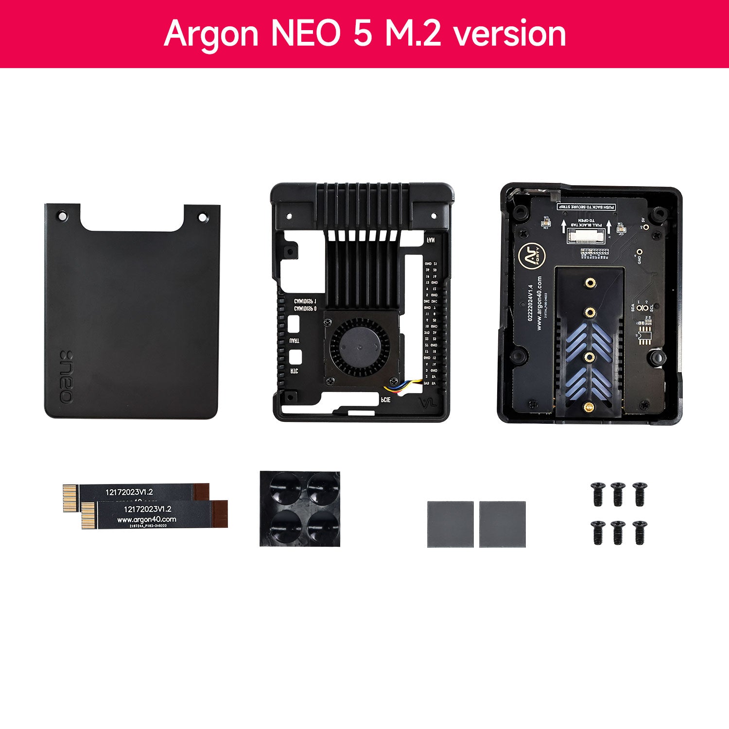 Argon NEO 5 Case for Raspberry Pi 5 with PWM Cooling Fan - Protective Cover & Heat Dissipation Solution for DIY Projects, Gaming, and IoT Applications