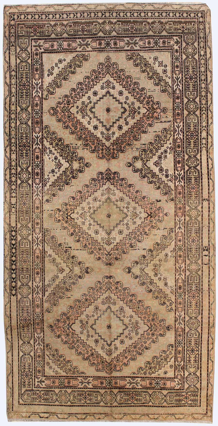 Antique Khotan Handwoven Traditional Rug - Authentic Oriental Carpet for Home Decor, Living Room, Bedroom - J32729