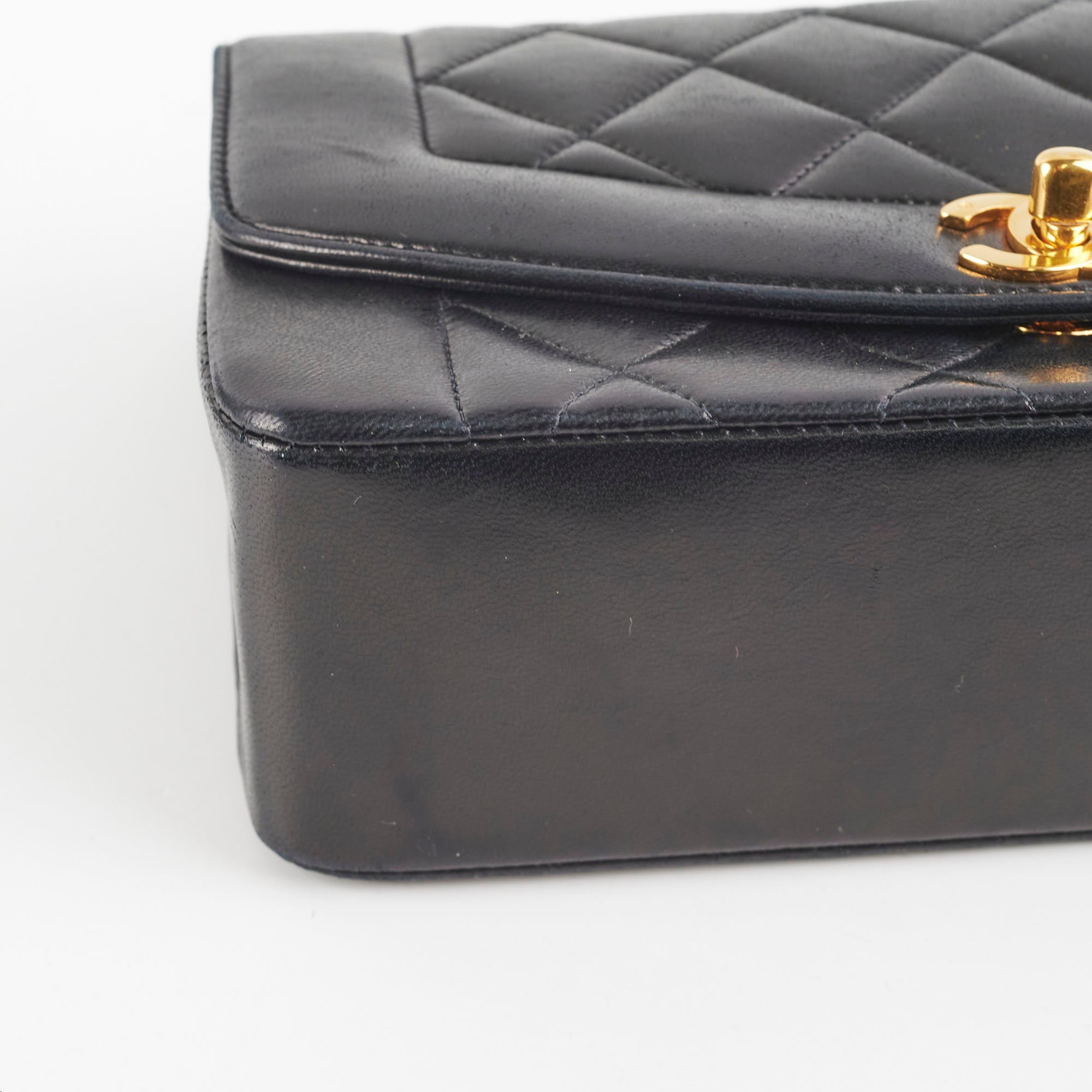 Chanel Small Diana Lambskin Black Flap Bag Series 2 - Luxury Designer Crossbody Purse for Women | Perfect for Evening Events, Parties & Special Occasions