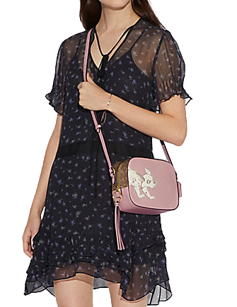 Coach Disney X Dalmatian Print Camera Bag - Stylish Crossbody Bag for Women | Perfect for Travel, Shopping & Everyday Use