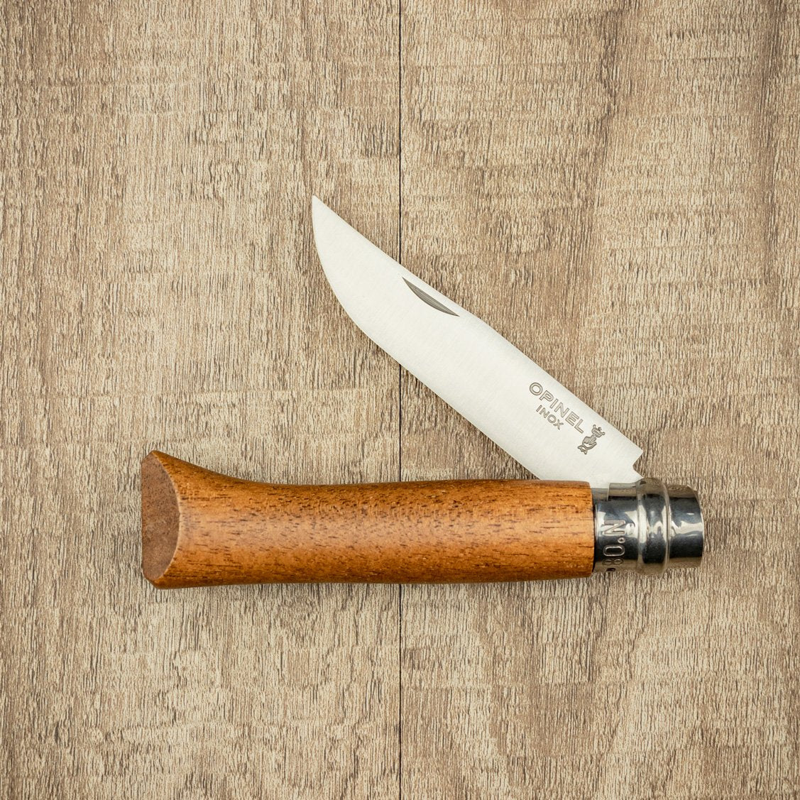 Opinel No.08 Stainless Steel Folding Pocket Knife - Perfect for Camping, Hiking & Everyday Carry (EDC)