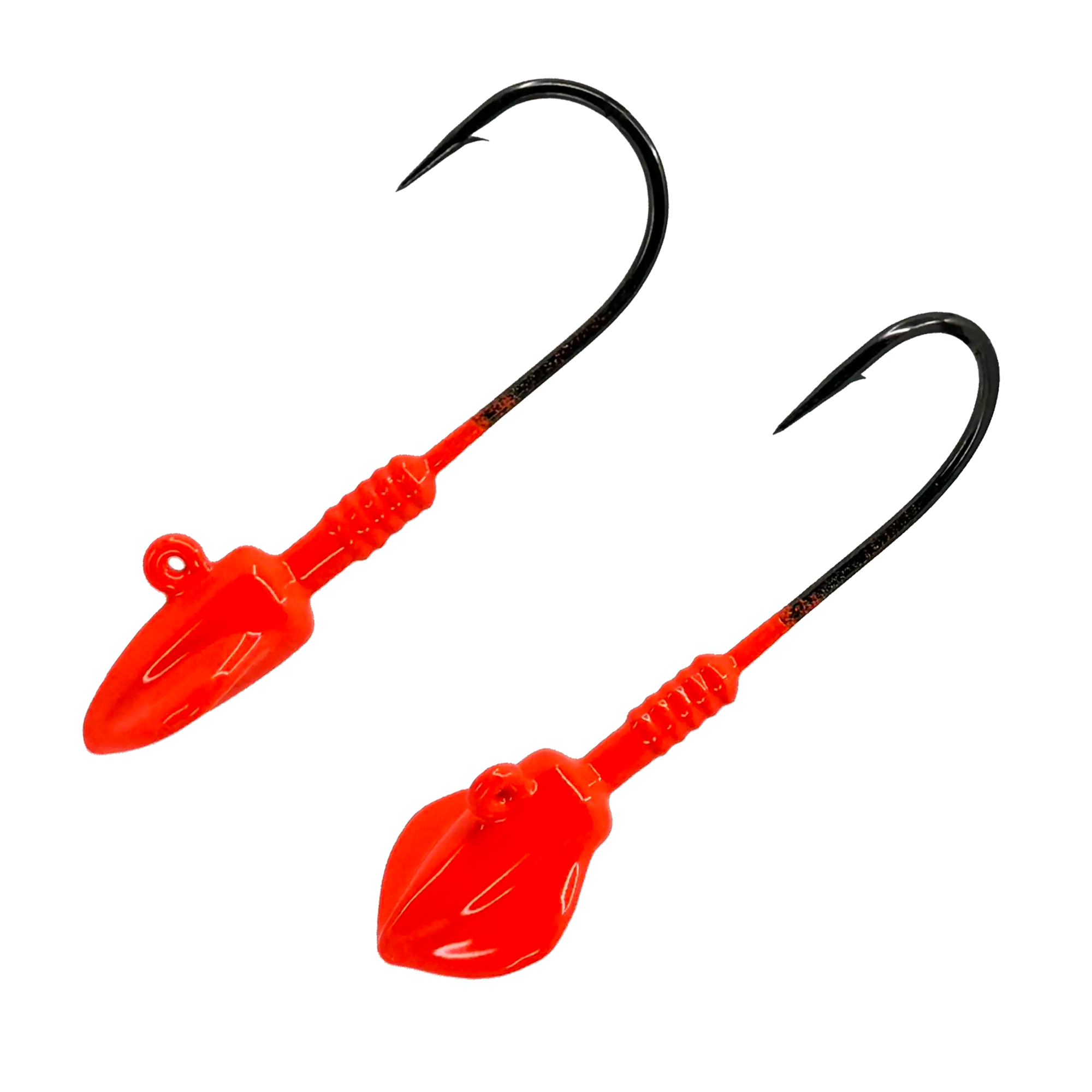 LM Fluke Jig Heads 2 Pack - Premium Saltwater Fishing Lures for Bass, Trout & Walleye - Perfect for Freshwater & Saltwater Fishing Trips