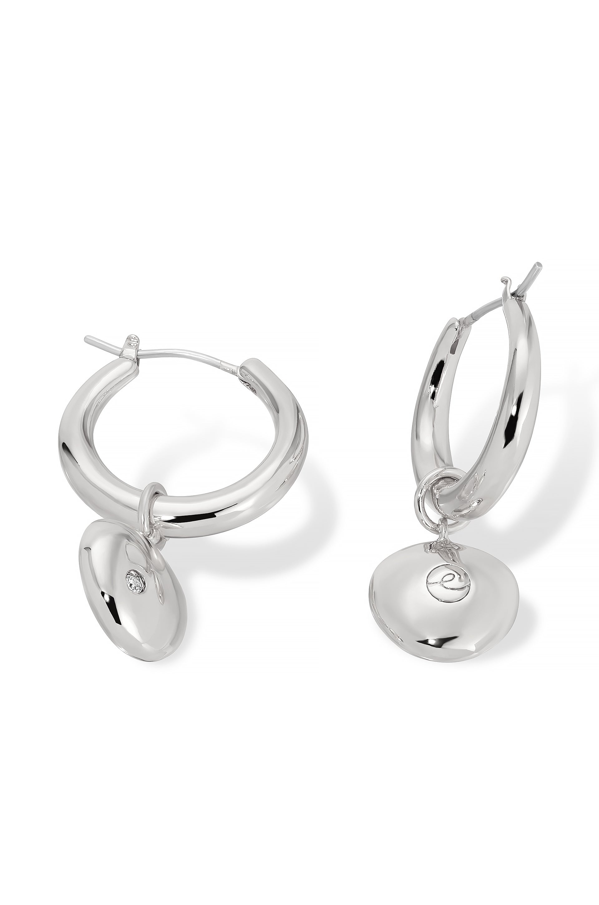 Polished Pebble Huggie Hoop Earrings for Women - Minimalist Stone Dangle Earrings for Everyday Wear | Perfect for Office, Date Night & Casual Outfits