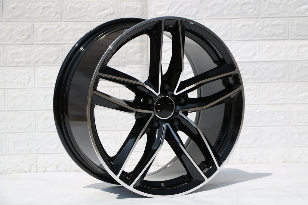 19-Inch Alloy Wheels for Audi A4 A5 A6 A7 A8 Q2 Q3 Q5 Q7 QS3 RS5 RS6 RS7 S4 S5 S6 S7 S8 SQ5 SQ7 - Premium Replacement Rims for Luxury Cars & SUVs - Perfect for Street Performance & Custom Upgrades