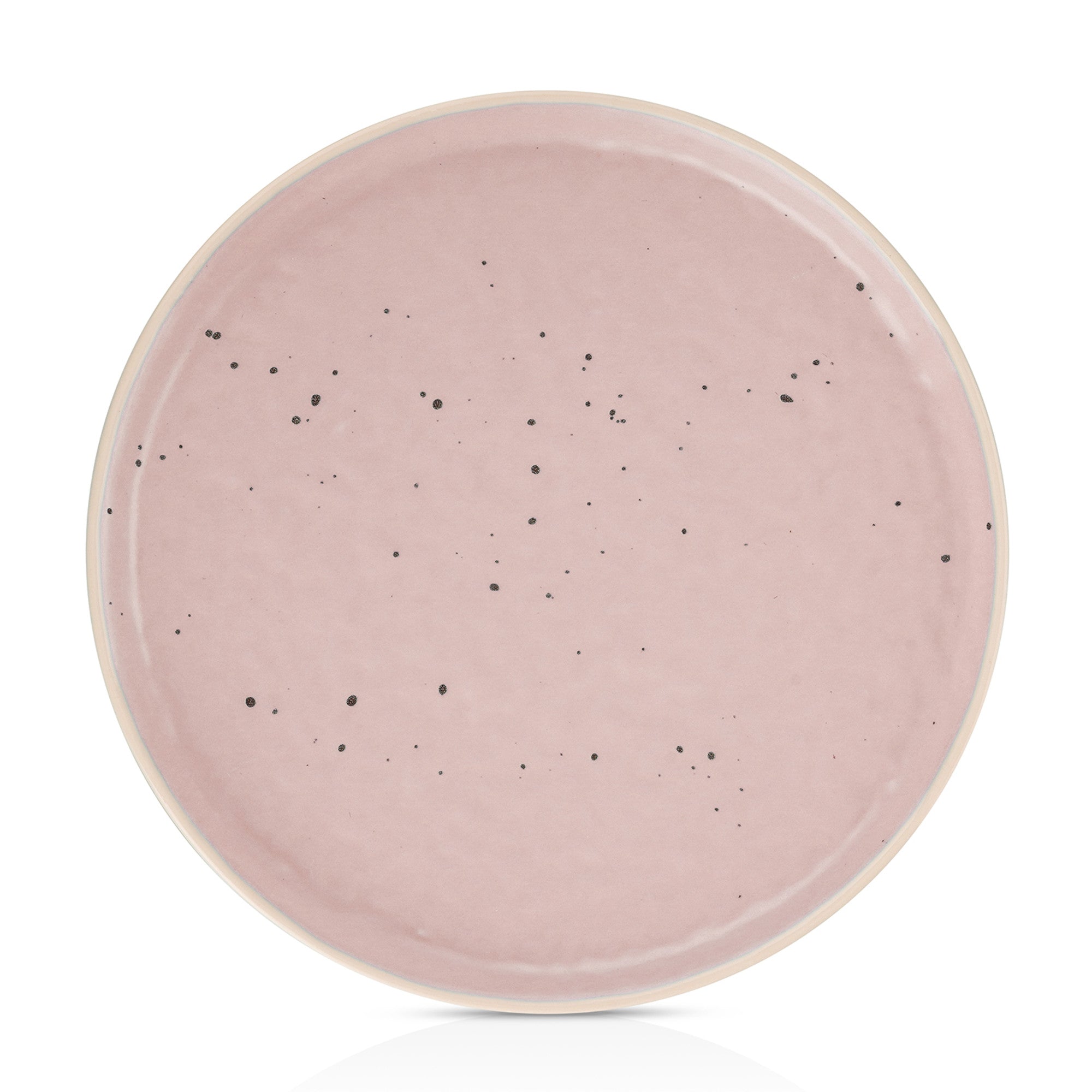 Elena Stoneware Dinner Plate Set - Elegant Pink Ceramic Plates for Dining, Home Decor & Special Occasions | Microwave & Dishwasher Safe