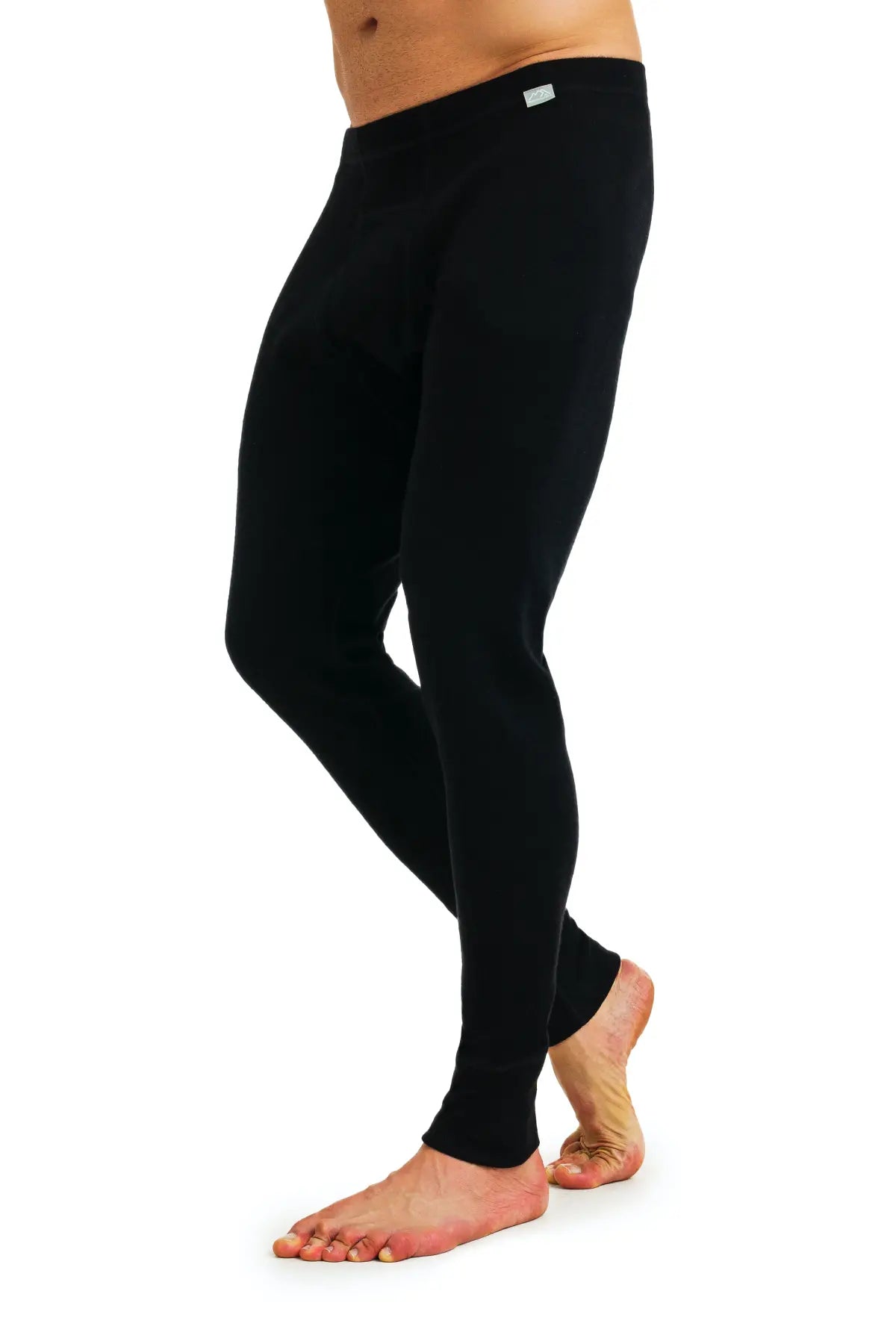 Premium Men's Merino Wool Pants 320 - Soft & Breathable Winter Hiking Pants for Outdoor Adventures & Casual Wear - Black