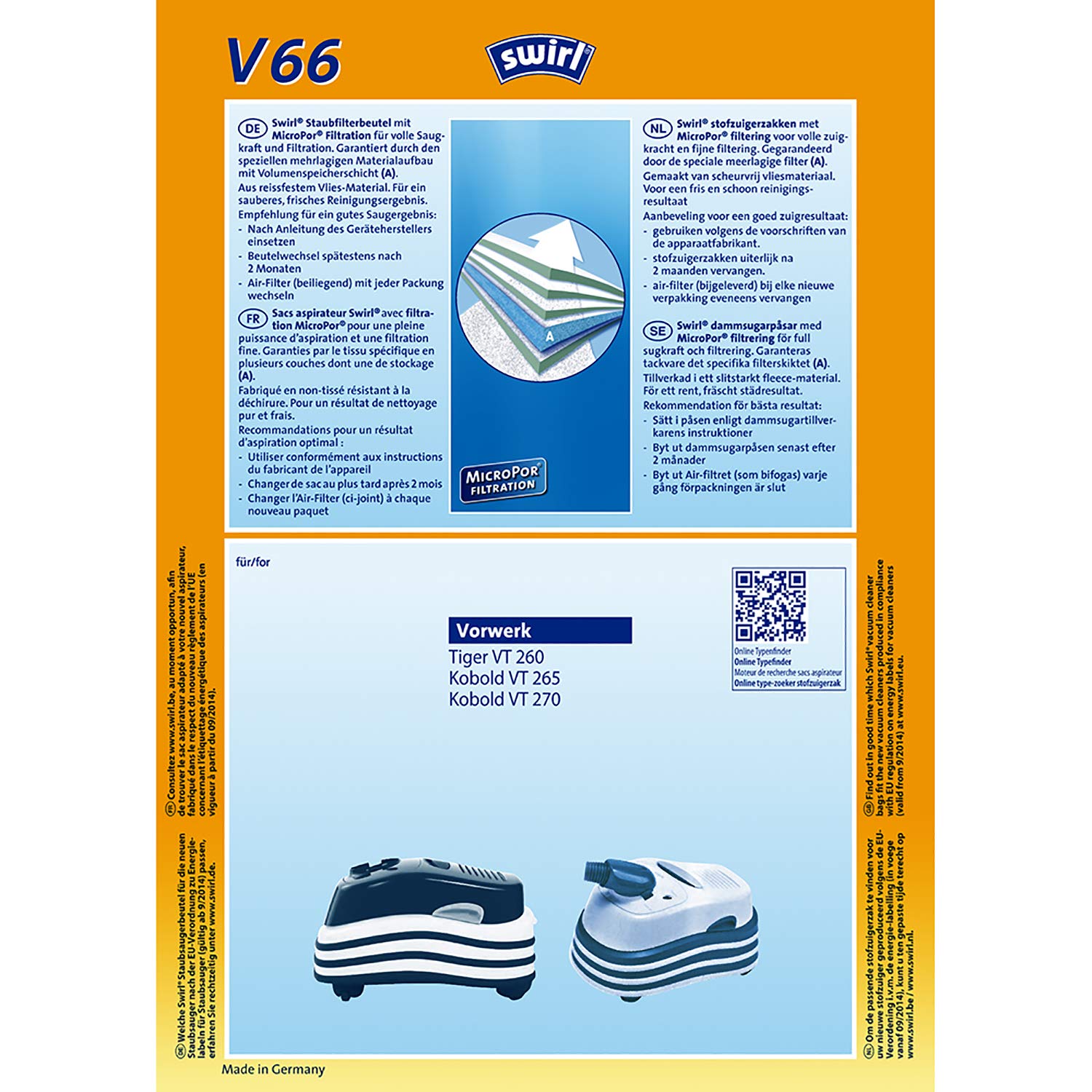 Hoover Vacuum Cleaner Bags | High-Performance Replacement Bags for Hoover Vacuums | Perfect for Home Cleaning & Pet Hair Removal