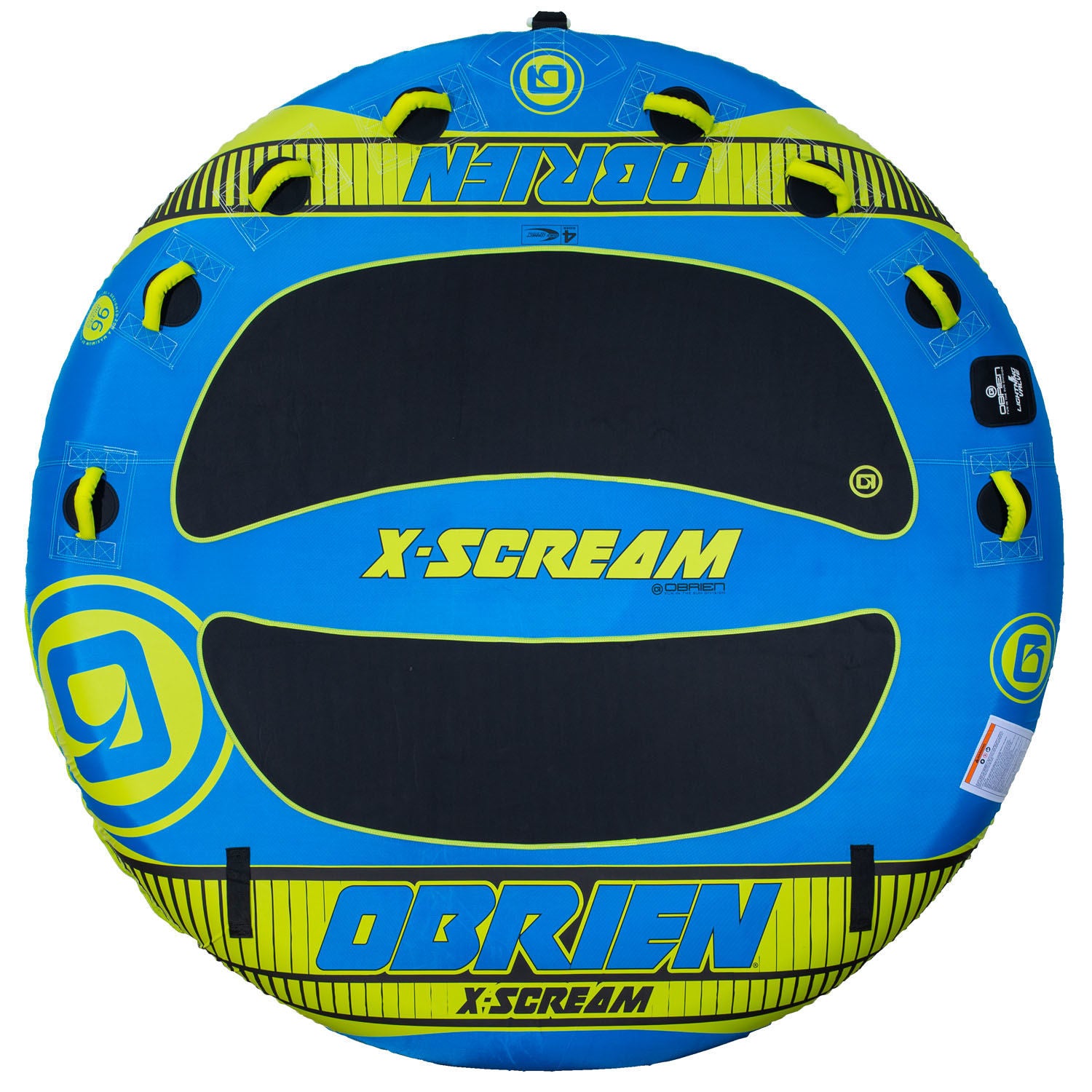 O'Brien X Scream 4 Rider Towable Tube - High-Speed Inflatable Water Tube for Lakes & Rivers - Perfect for Family Fun & Summer Adventures