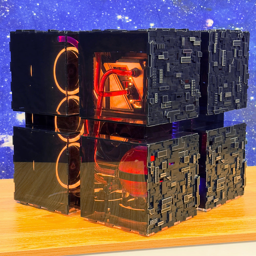 Star Trek Borg Fusion Cube ATX PC Case - Unique Gaming Computer Case for Sci-Fi Fans | Perfect for Conventions, Gaming Setups & Collectors