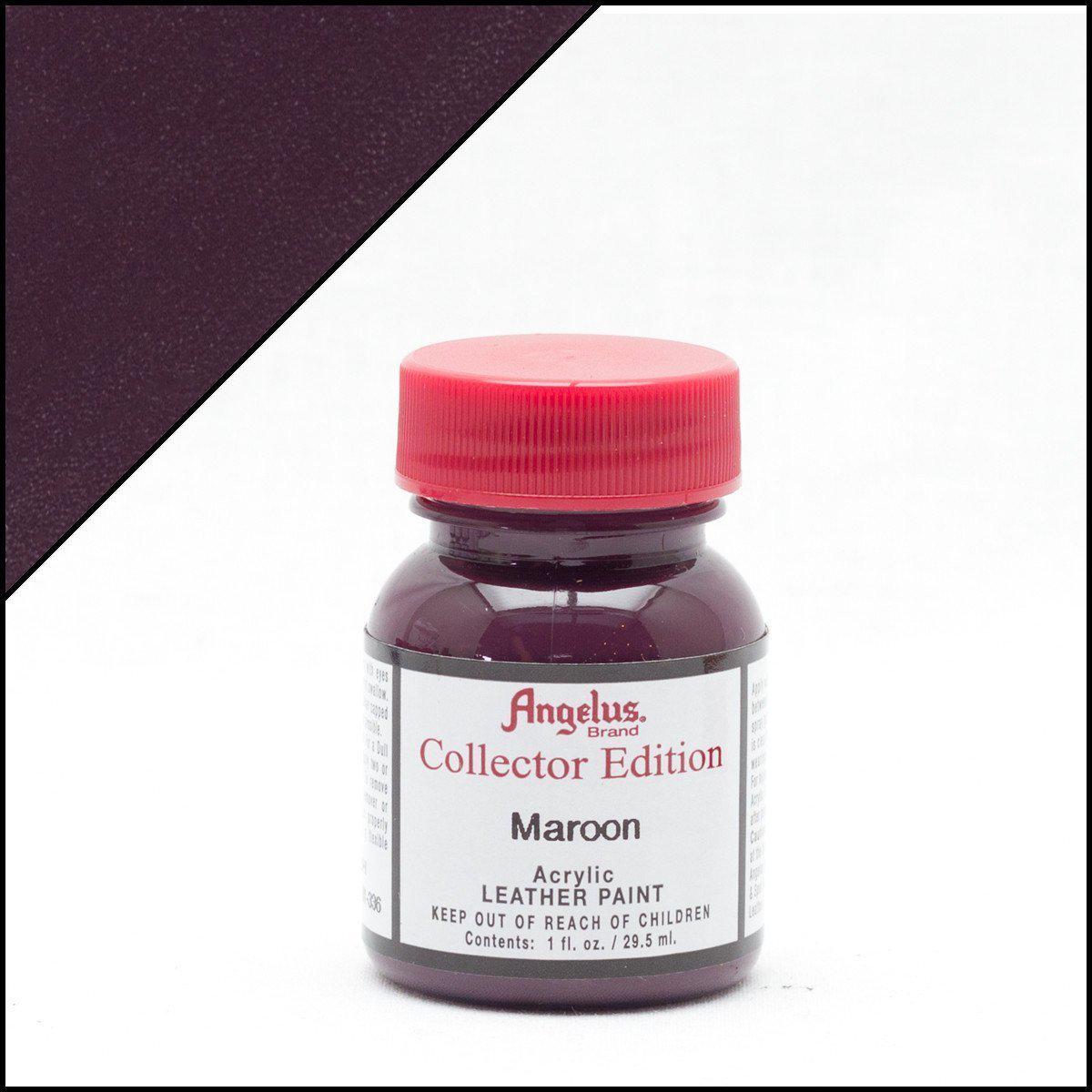 Angelus Leather Paint - Premium Maroon Shoe & Bag Dye for DIY Repair, Customization & Restoration - Perfect for Sneakers, Handbags, Jackets & Accessories