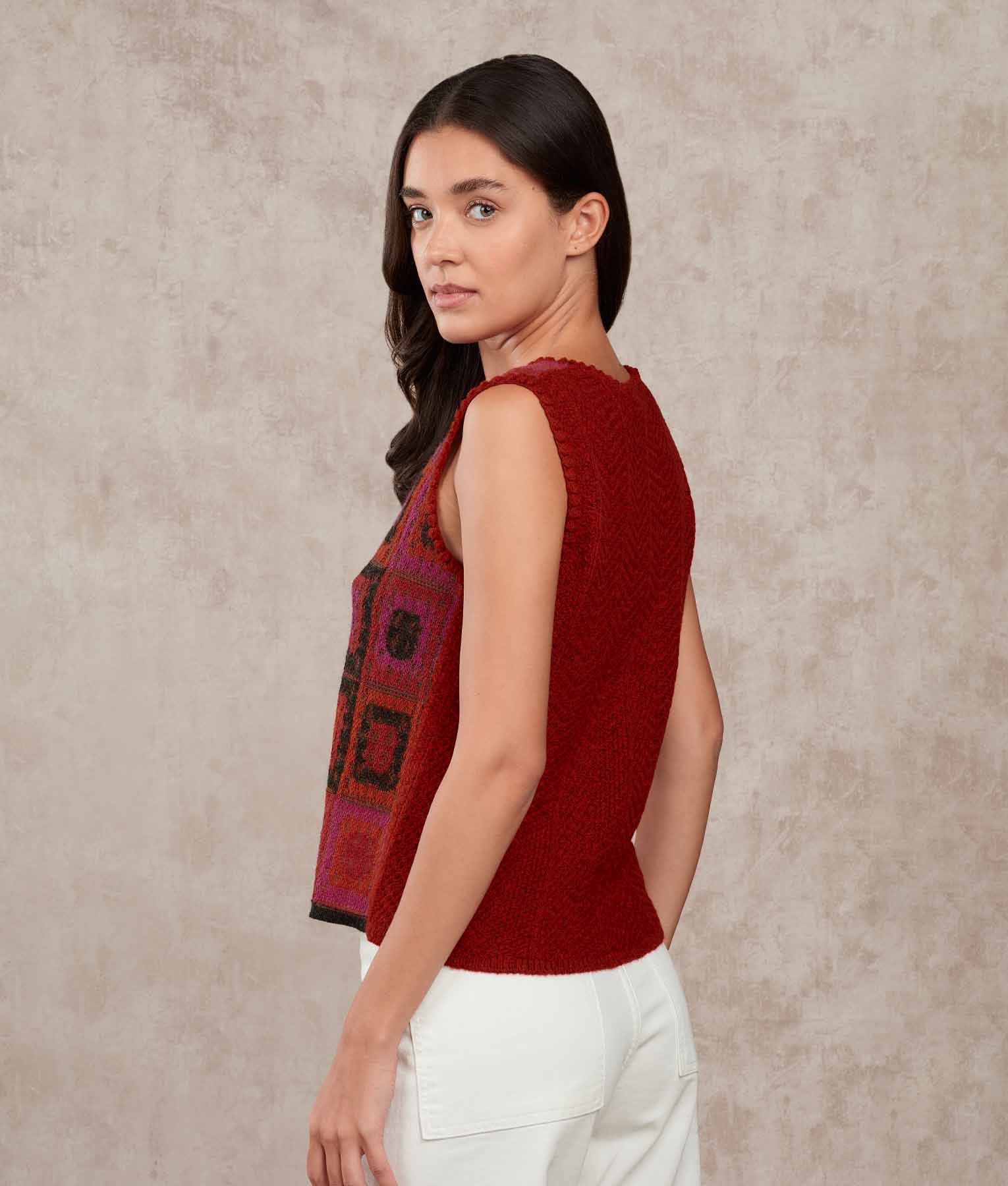 Dreams Of Crochet O Neck Vest - Women's Handmade Crochet Vest, Boho Chic Summer Cardigan, Perfect for Beach Cover-Up, Festival Outfits & Casual Wear