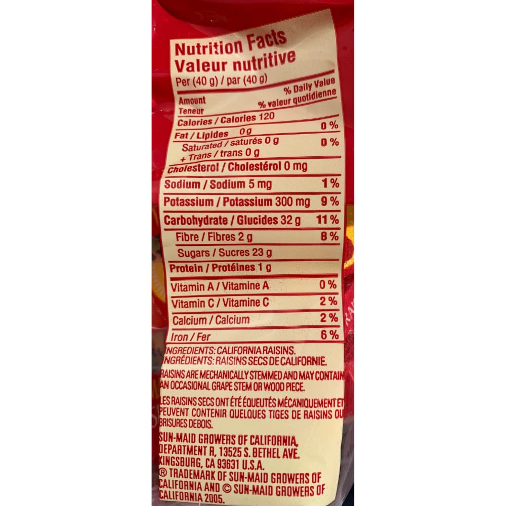 Sun-Maid Mini-Snacks Raisins - 28 Pack (14g Each) | Healthy Dried Fruit Snacks for Kids & Adults | Perfect for Lunchboxes, Hiking & On-the-Go Snacking