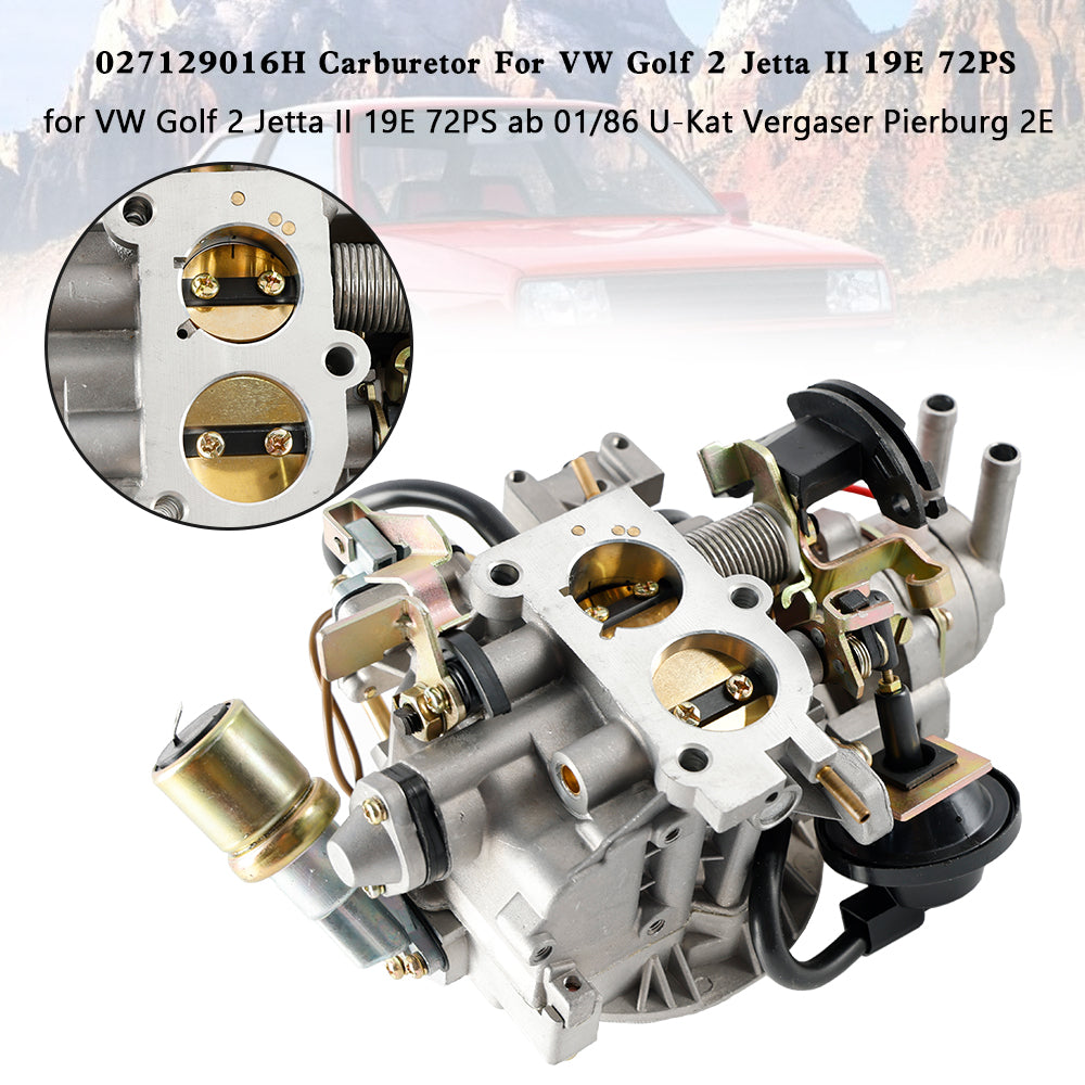027129016H Carburetor Replacement for VW Golf 2 & Jetta II 19E 72PS - High Performance Fuel System Part for Improved Engine Efficiency - Perfect for Restoration Projects & Daily Driving