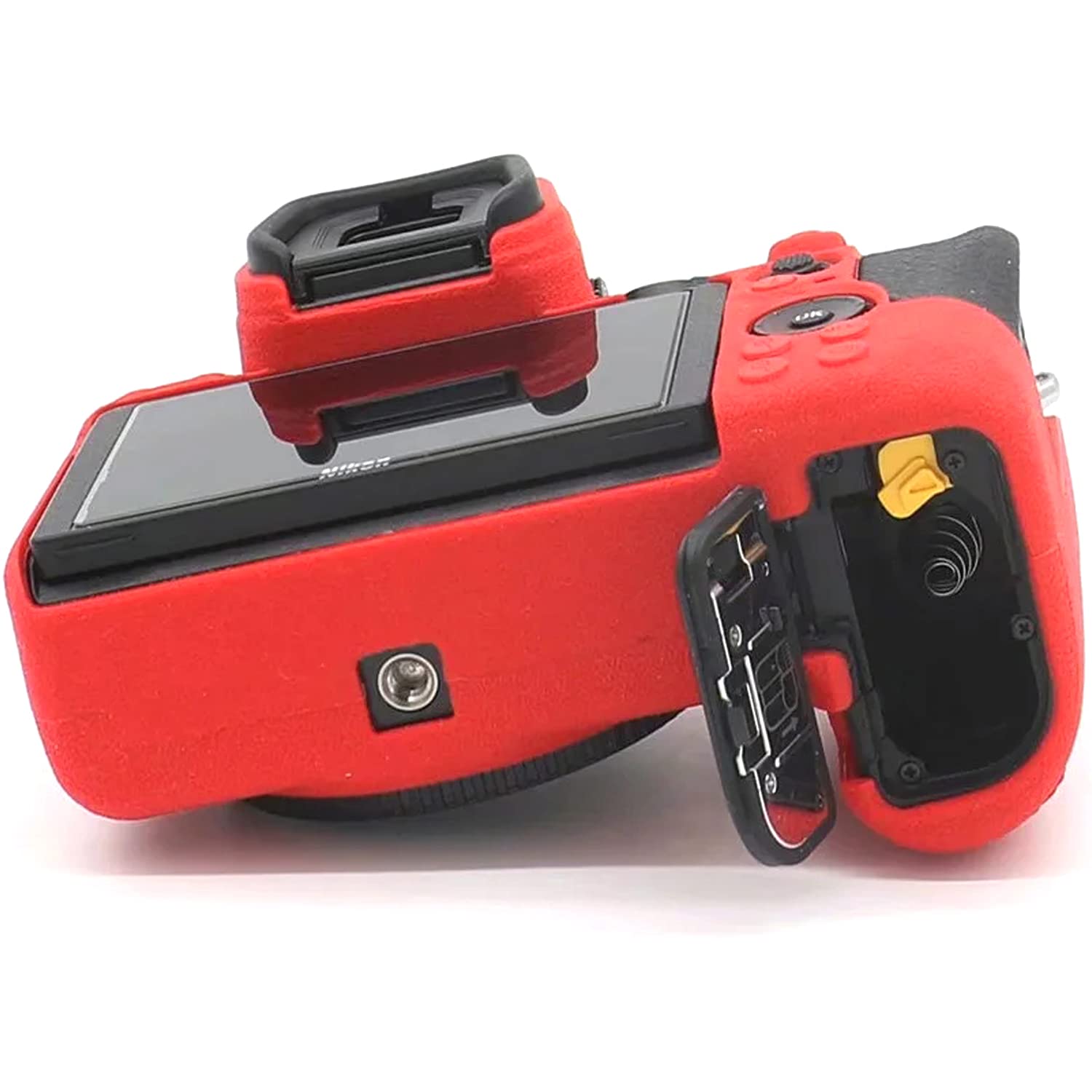 Professional Waterproof Silicone Camera Case Cover for Nikon Z6 Z7 Full Frame Mirrorless Cameras - Shockproof Protective Skin Housing (Red) - Perfect for Outdoor Photography, Travel & Adventure Shooting