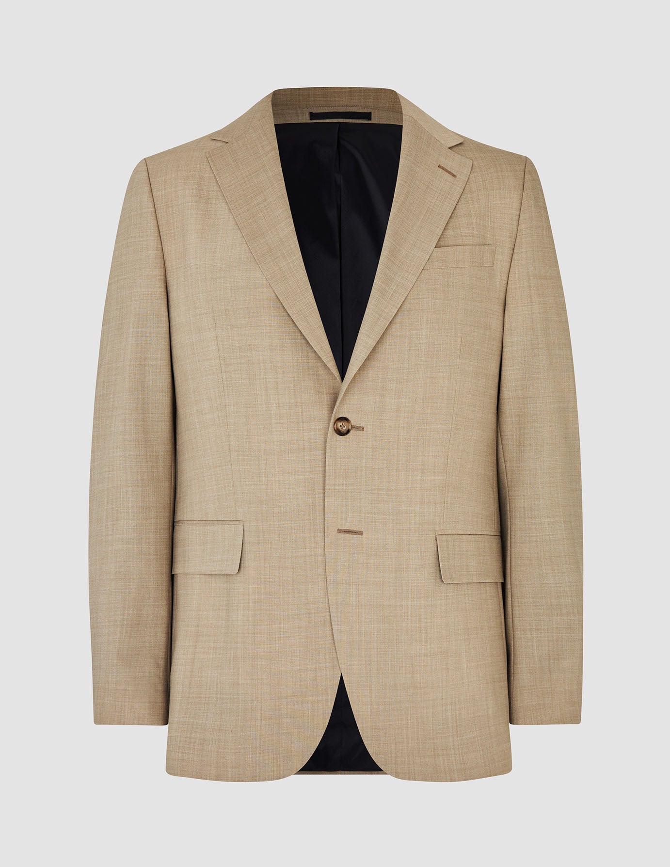 Tech Wool Blazer Sand Regular - Premium Men's Business Casual Blazer for Office, Meetings & Formal Events