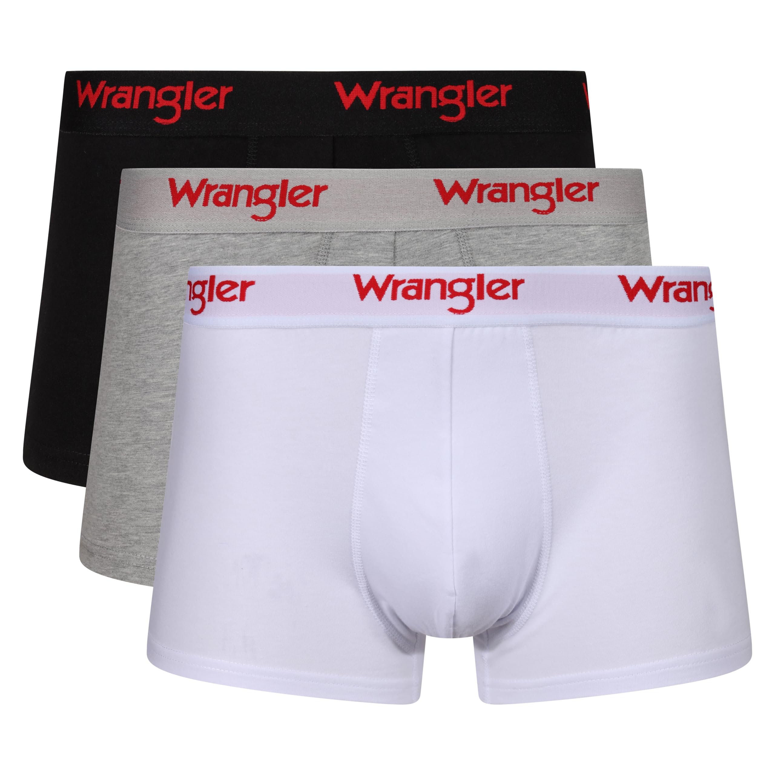 Wrangler Men's Tasker Boxer Briefs 3-Pack - Soft Cotton Underwear for Comfort & Support - Perfect for Workout, Travel & Everyday Wear