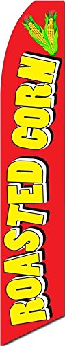 5 Pack Roasted Corn 11.5' Swooper #4 Feather Flags - Outdoor Advertising Banners for Car Dealerships, Grand Openings & Sports Events