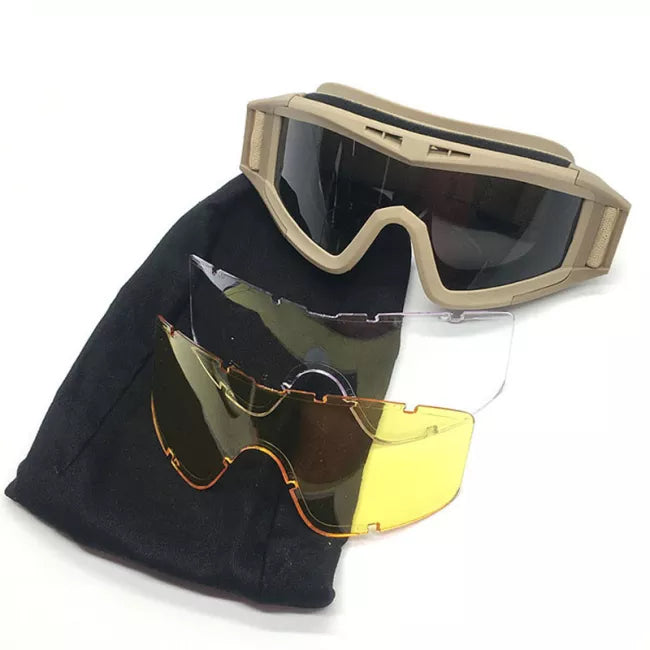 Tactical Goggles for Face & Eye Protection - Anti-Fog, UV Protection, Impact Resistant for Gel Blaster, Airsoft, Paintball & Outdoor Sports Activities