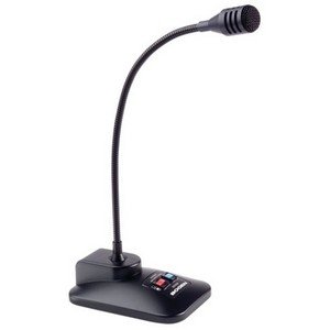 Bogen DDU250 Professional Dynamic Desktop Microphone - 100Hz to 12kHz Frequency Response with Cable - Black Studio Mic for Podcasting, Streaming & Voice Recording (Audio Electronics)