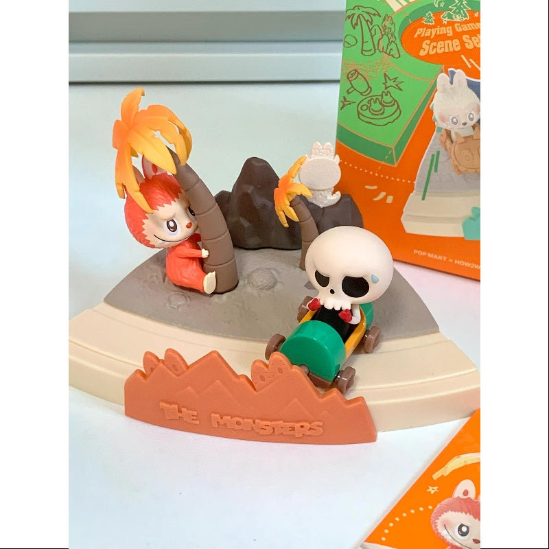 Labubu The Monsters Playing Games Series Climbing Fun Action Figure Toy - Collectible Vinyl Art Toy for Display & Play - Perfect for Home Decor, Office Desk & Gift Giving