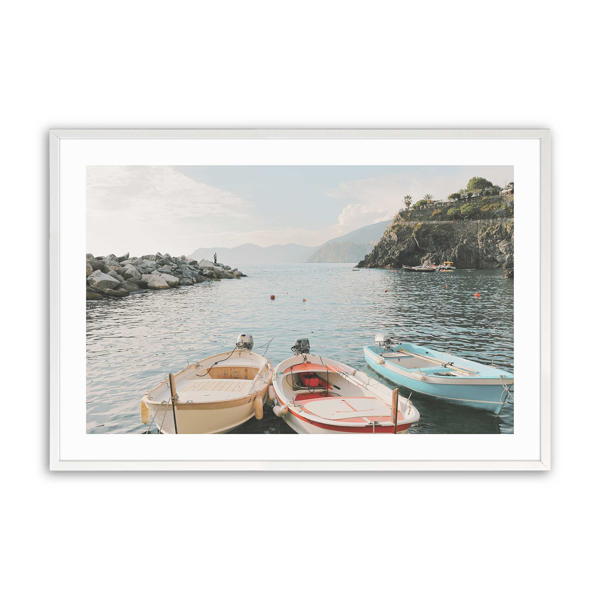 Dockside Dreams Print - Coastal Wall Art Decor for Beach House, Living Room & Bedroom | Nautical Themed Home Decor for Seaside & Ocean Lover Gifts