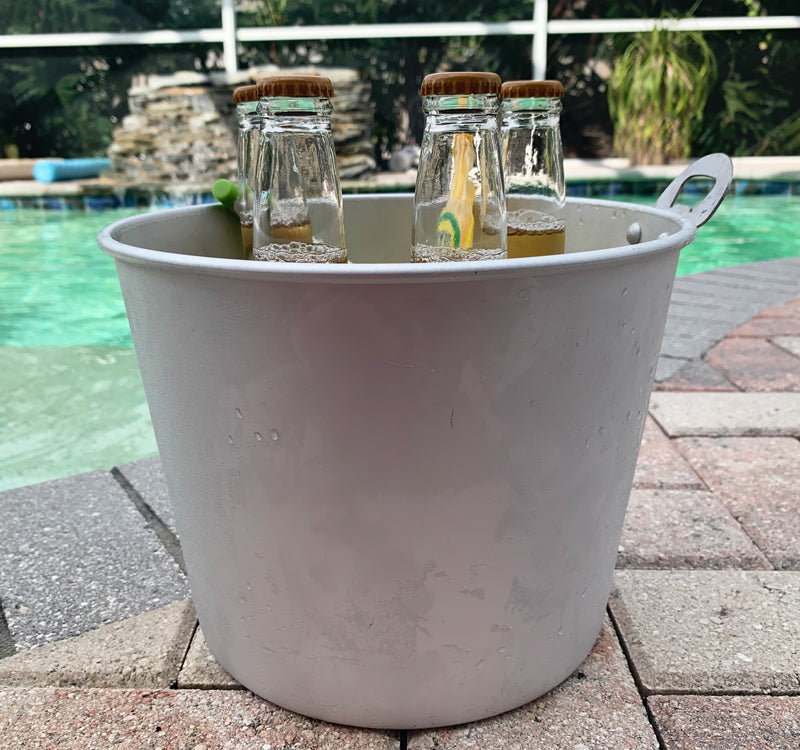 Premium Aluminum Ice Bucket with Built-in Bottle Opener - Keep Drinks Chilled for Parties, BBQs & Outdoor Gatherings