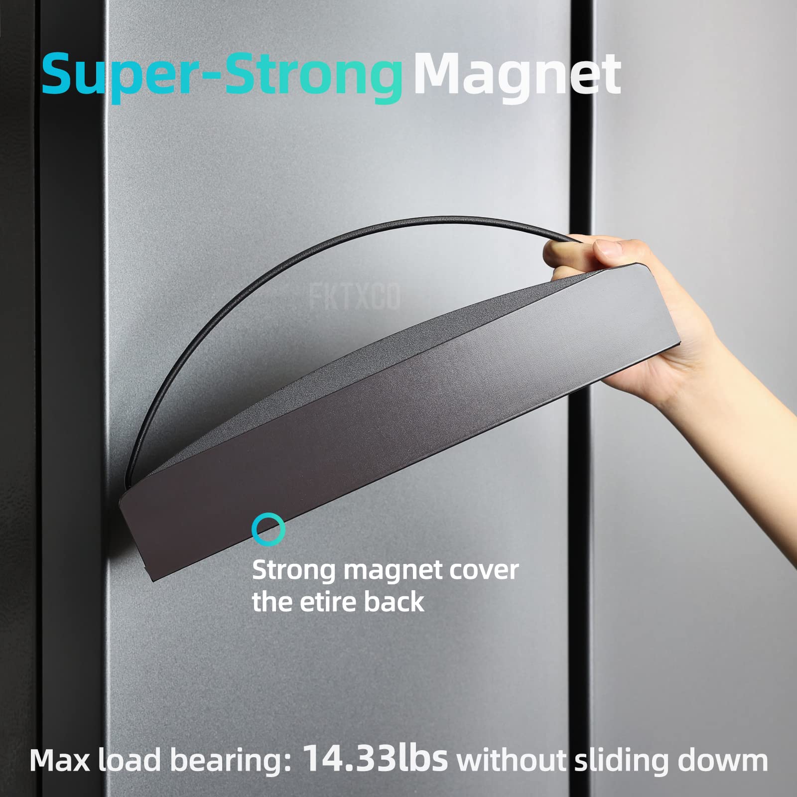Magnetic File Holder & Organizer - Black Folder, Magazine, Paper, Mail & Book Holder for Whiteboard, File Cabinet, Refrigerator - Perfect for Office, Home & Kitchen Organization