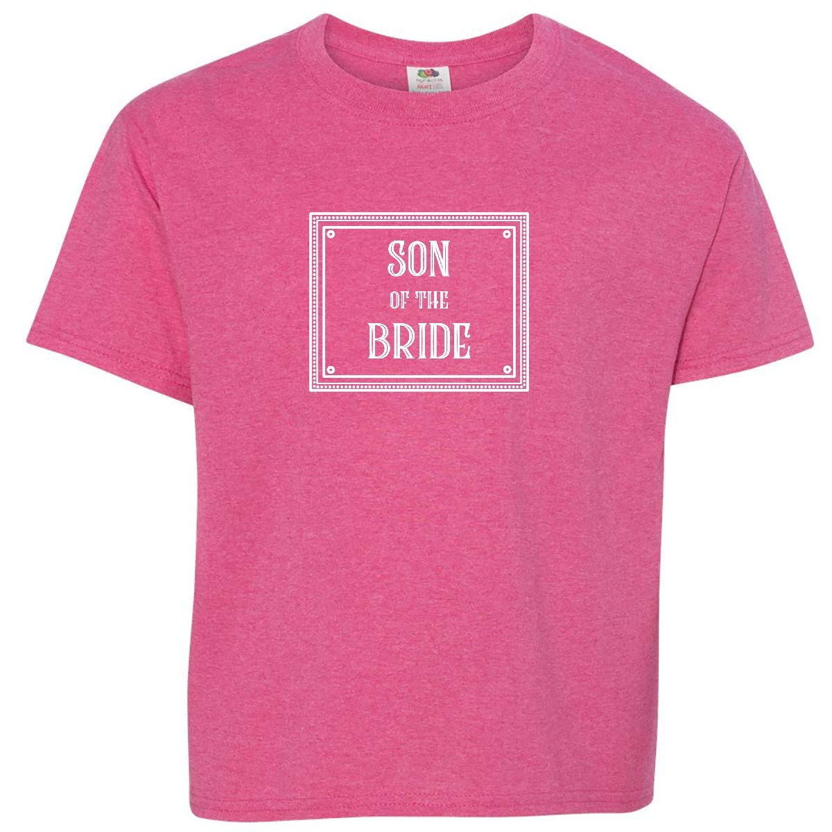 Inktastic Son of The Bride in White Youth T-Shirt - Comfortable Cotton Tee for Boys - Perfect for Weddings, Family Photos & Special Occasions
