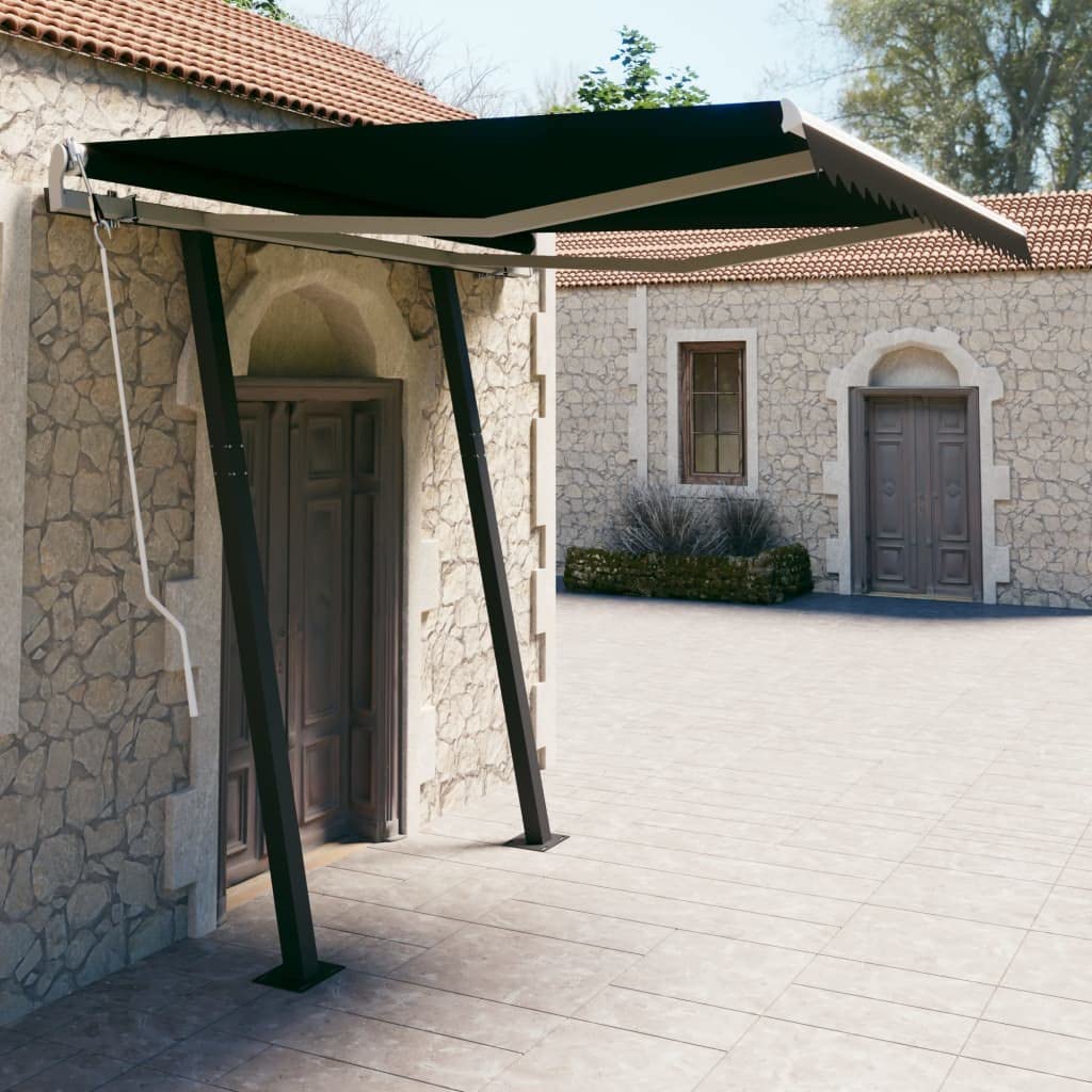 Manual Retractable Patio Awning 118.1