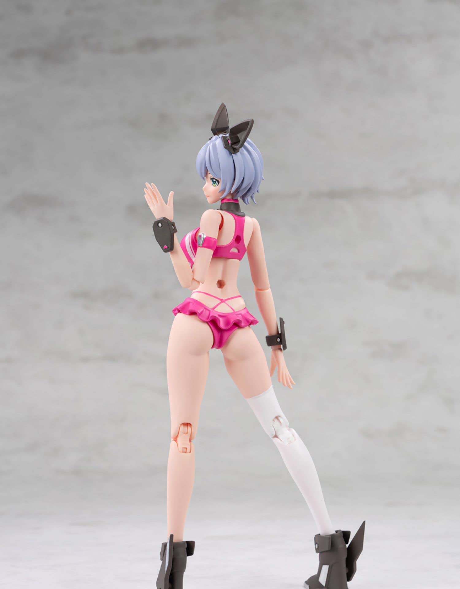 1/12 Scale Black Crystal Candy Project Beach Battle YUNA Mecha Girl Action Figure - Anime Collectible for Display & Photography