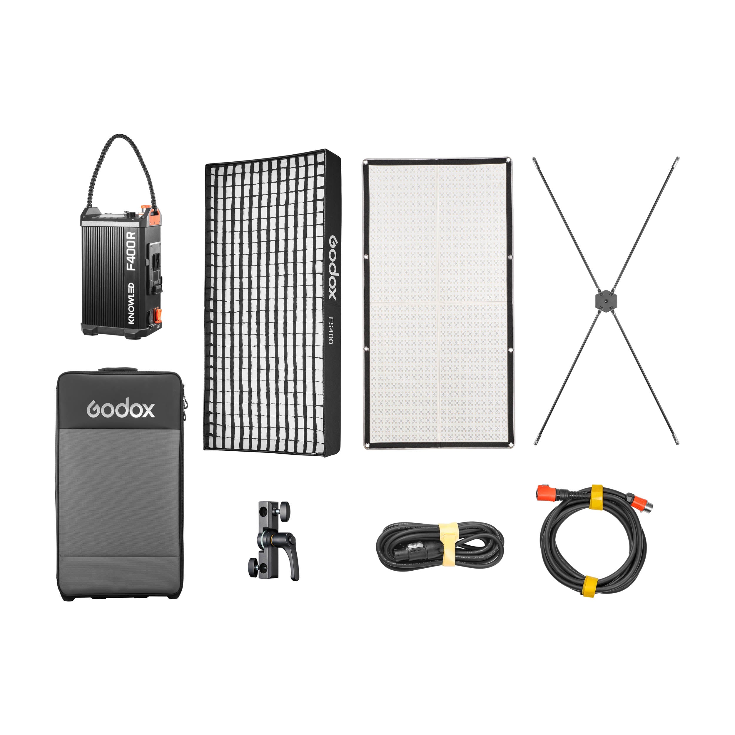 KNOWLED F400R 2x4ft IP54 Waterproof Flexible RGB LED Panel - Dimmable Cine Light for Film, Photography & Studio Lighting