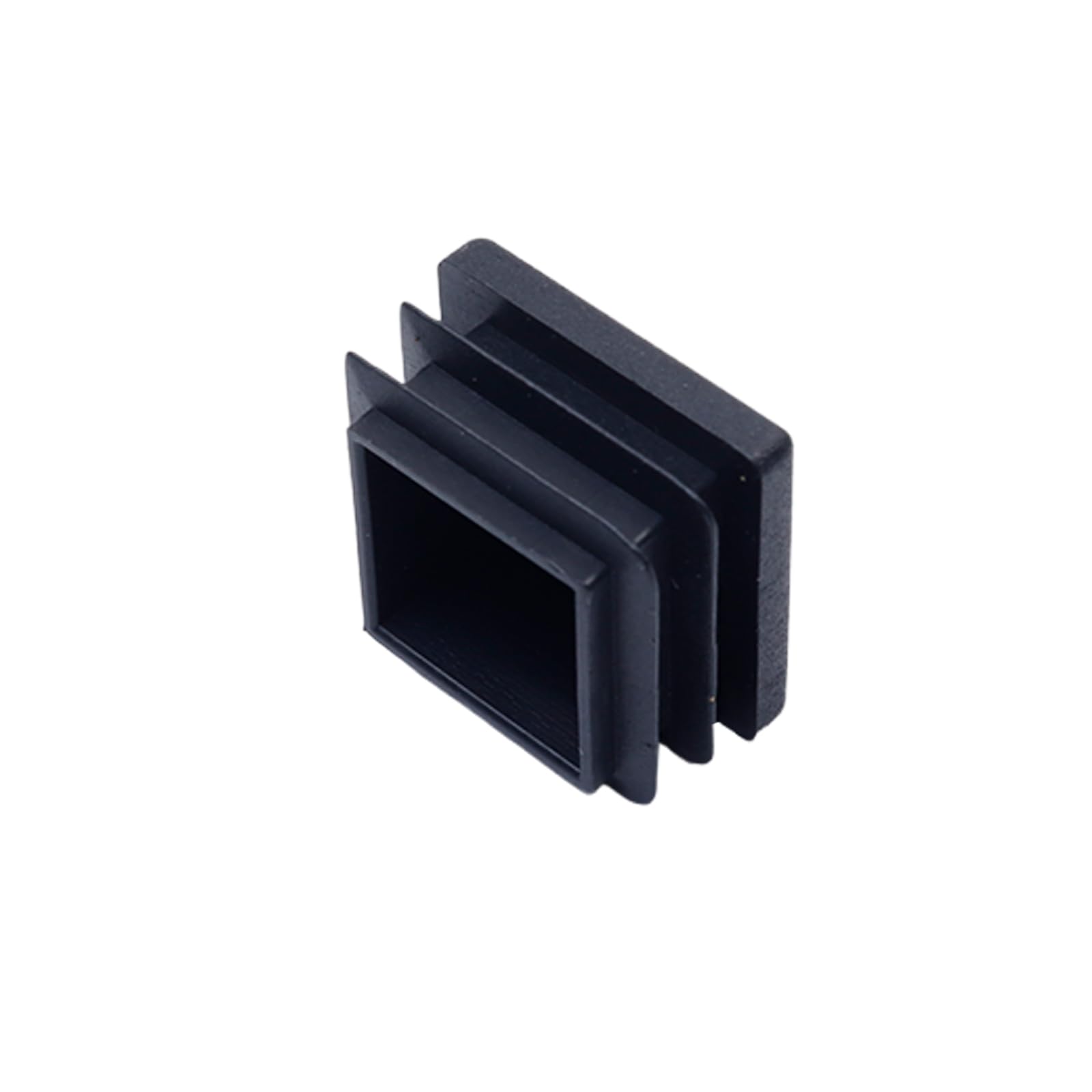 20 x 20mm Black Square Tube Plugs - Plastic Furniture End Caps for Chair Legs & Table Tubes - Pack of 30 - Perfect for DIY Furniture Assembly & Home Decor Projects