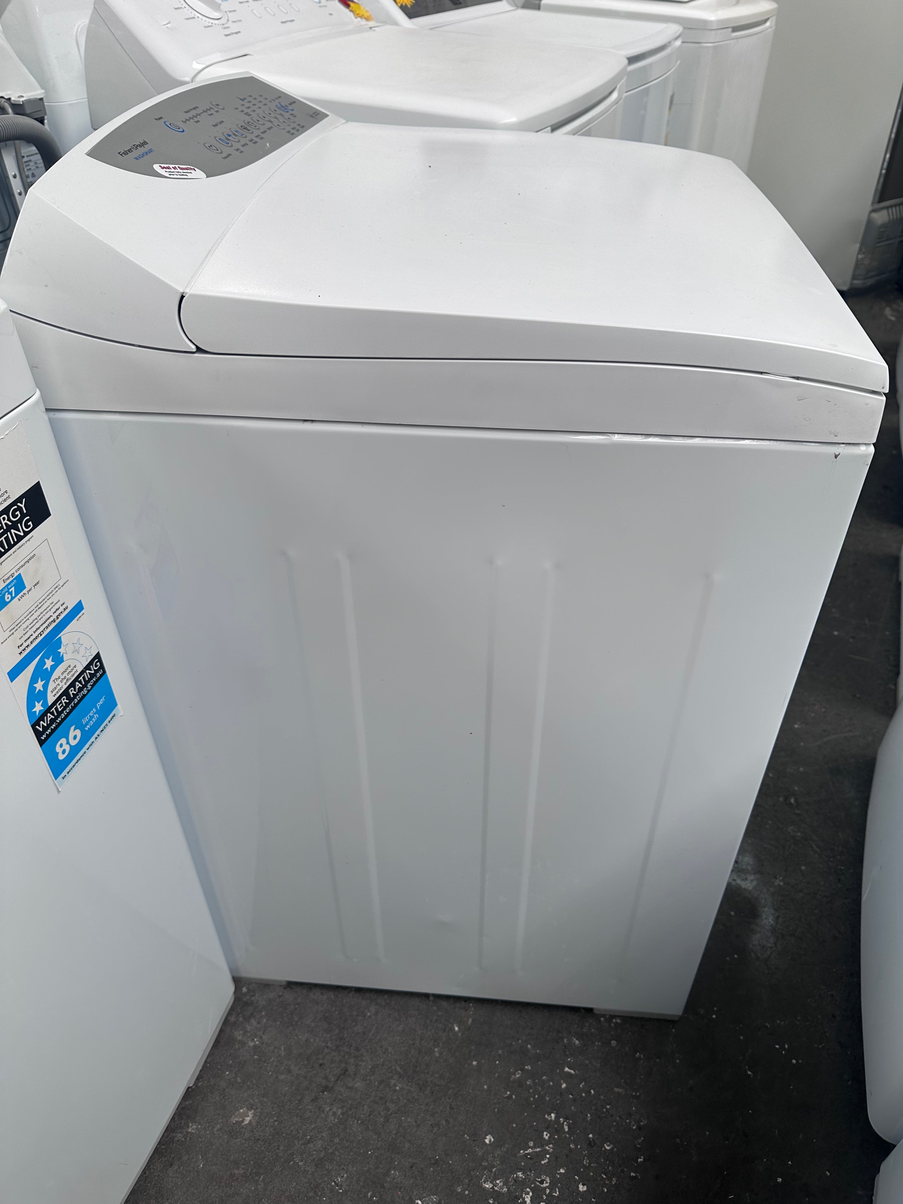 Fisher & Paykel 8kg WashSmart Top Loader Washing Machine - Certified Refurbished | Energy Efficient Laundry Solution for Small Homes & Apartments