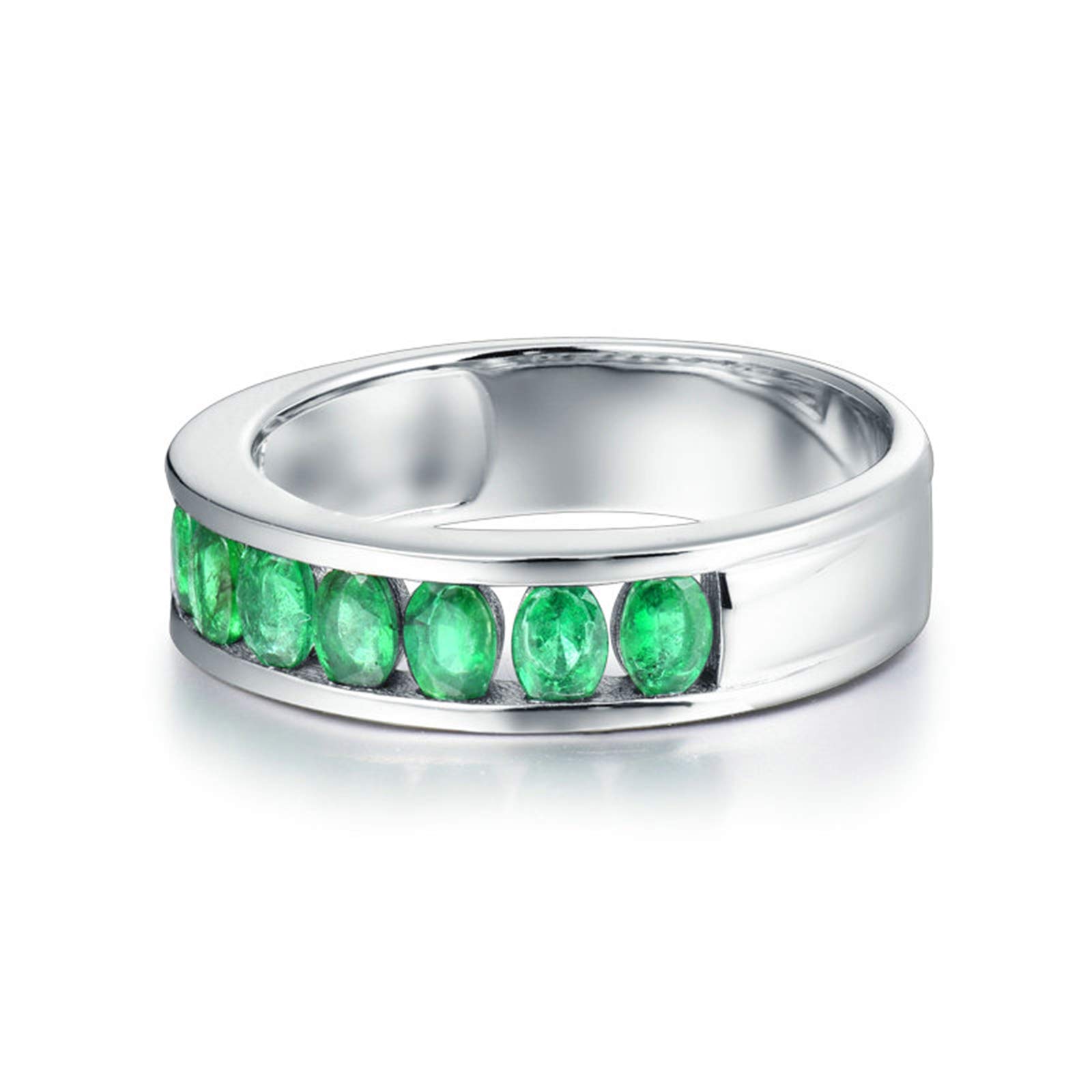 18K Gold Emerald Ring for Women - 1.08ct Anniversary & Birthday Gift, Valentine's Day Jewelry | Perfect for Weddings, Engagements & Special Occasions