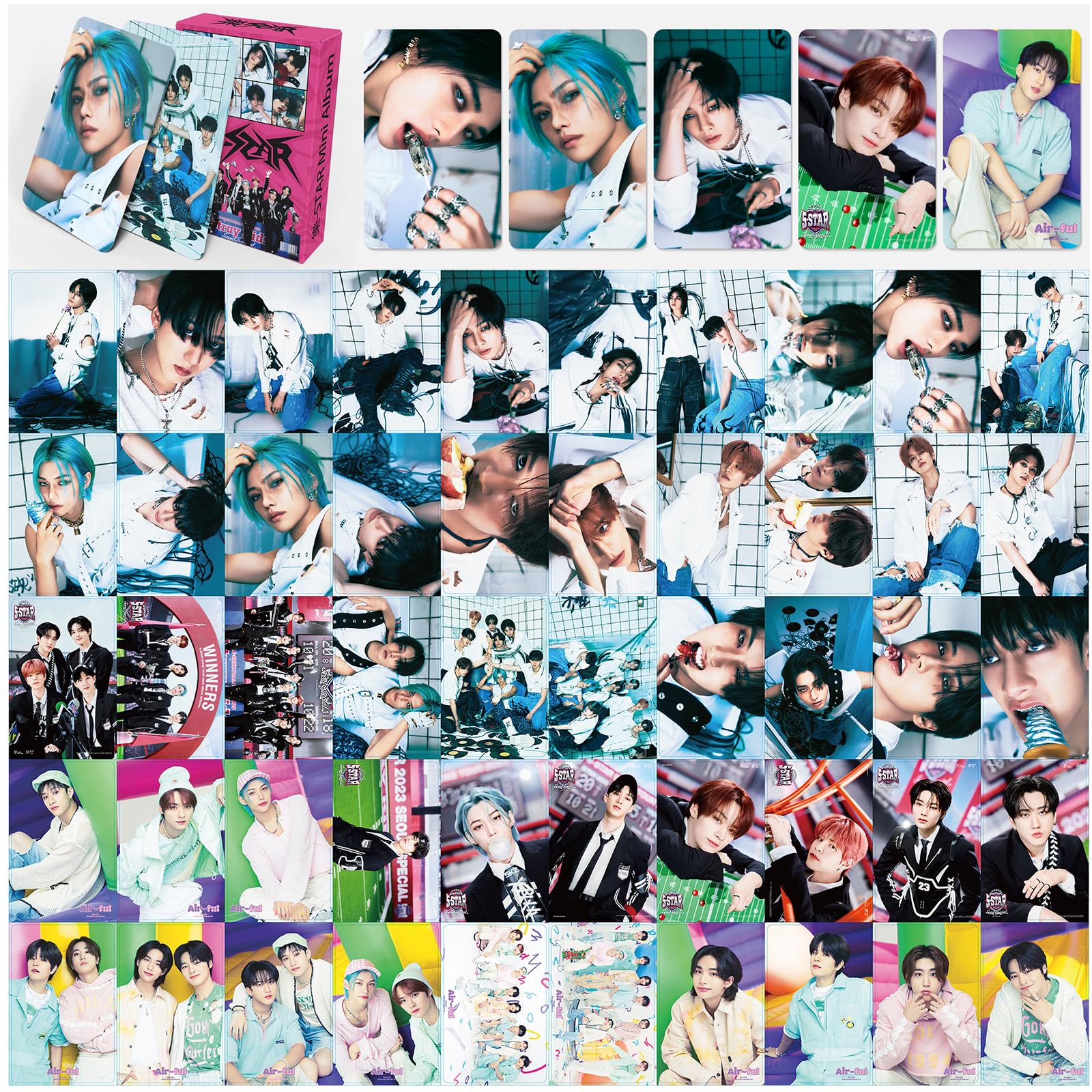 BTS & Stray Kids Official KPOP Album Photocards Set - Limited Edition SKZ Lomo Cards Collection for Fans | Perfect Gift for Kpop Merch Collectors & Birthday Presents