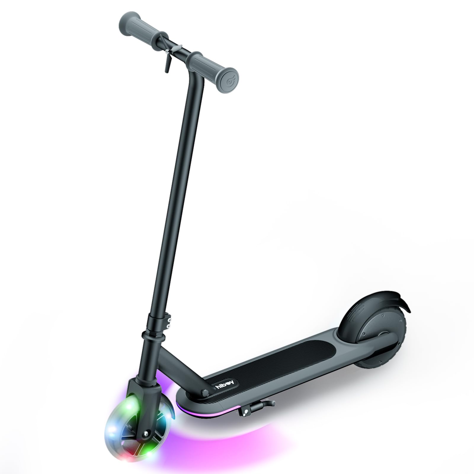 Hiboy ES1 Electric Scooter for Kids Ages 4-8 | 6.2 Mile Range & 40W Motor | LED Flash Wheels & Colorful Lights | Foldable Kick Scooter | Birthday & Christmas Gift for Boys Girls | Perfect for Neighborhood Rides & Park Adventures