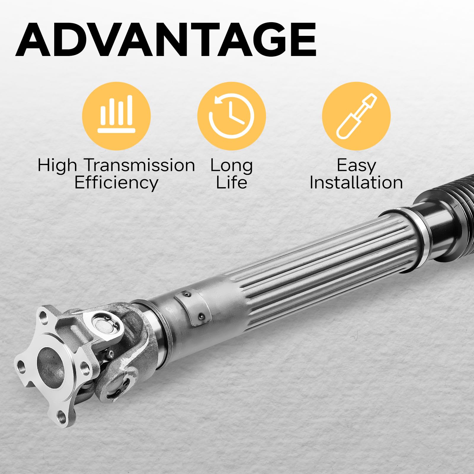 Front Drive Shaft Replacement for Jeep Gladiator JT 2020 3.6L AT 4WD & Wrangler JL 2018-2020 2.0T/3.6L AT 4WD - OEM #68272525AB - Perfect for Off-Roading & 4x4 Adventures