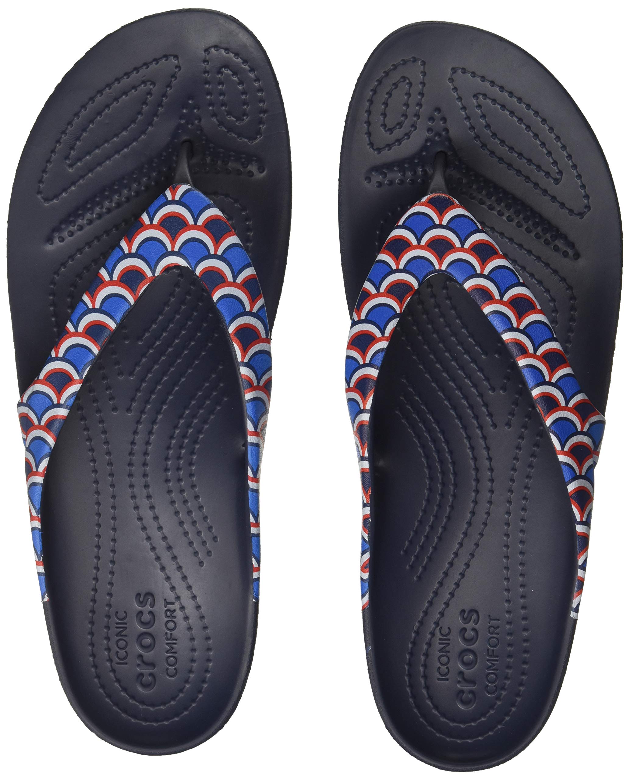 Crocs Women's Kadee II Embellished Flip Flops - Comfortable Summer Sandals for Beach, Pool & Casual Wear