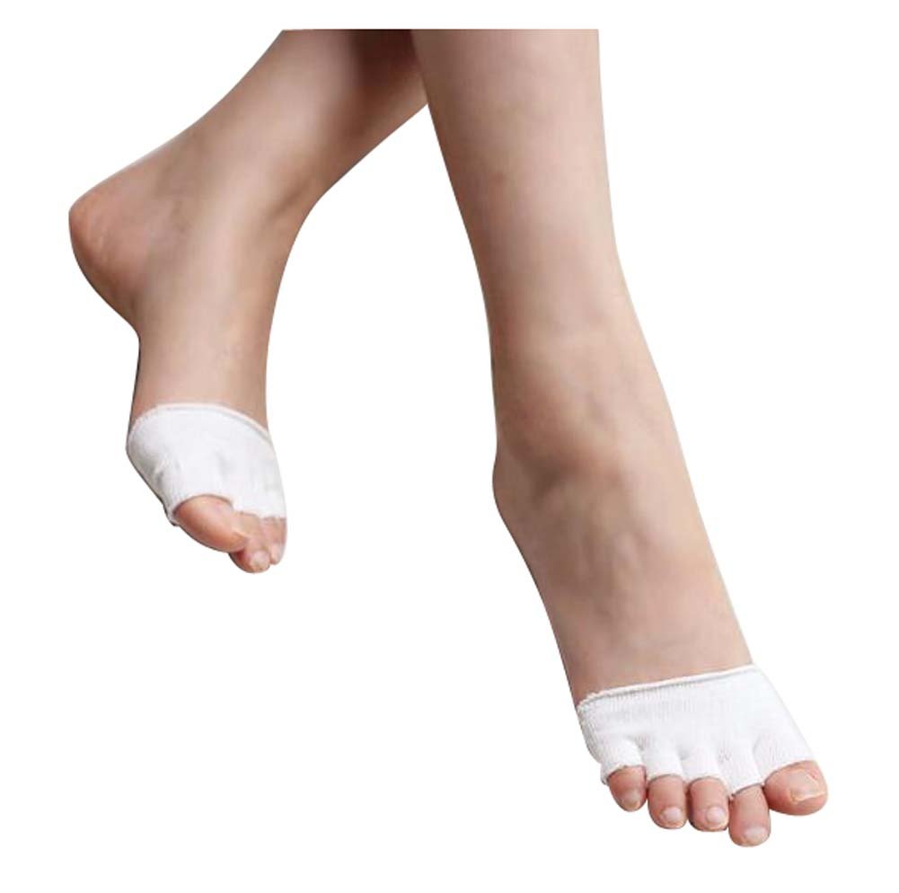 DRAGON SONIC 3 Pairs Toe Socks for Women - Breathable Invisible No Show Socks for High Heels, Ballet Flats & Dress Shoes | Comfortable Non-Slip Grip Socks for Yoga, Workouts & Daily Wear
