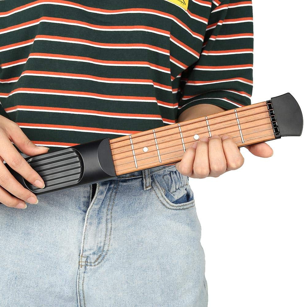 6 Fret Guitar Chord Trainer - Mini Practice Strings Tool for Acoustic & Electric Guitar - Perfect for Beginners & Travel Practice