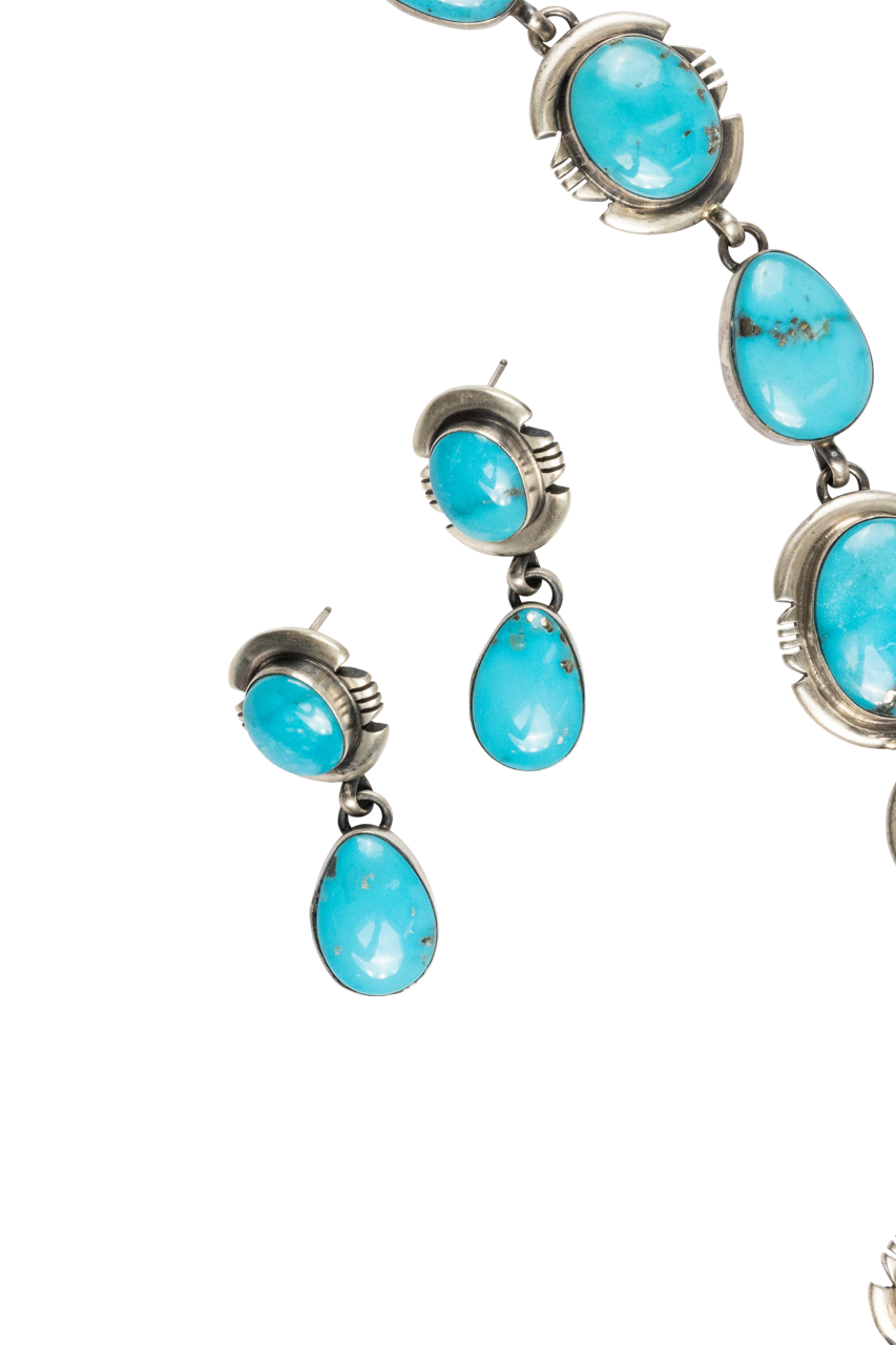 Multi Stone Turquoise Necklace Set – Handmade Boho Jewelry for Women, Natural Gemstone Beaded Necklace – Perfect for Festivals, Weddings & Boho Fashion