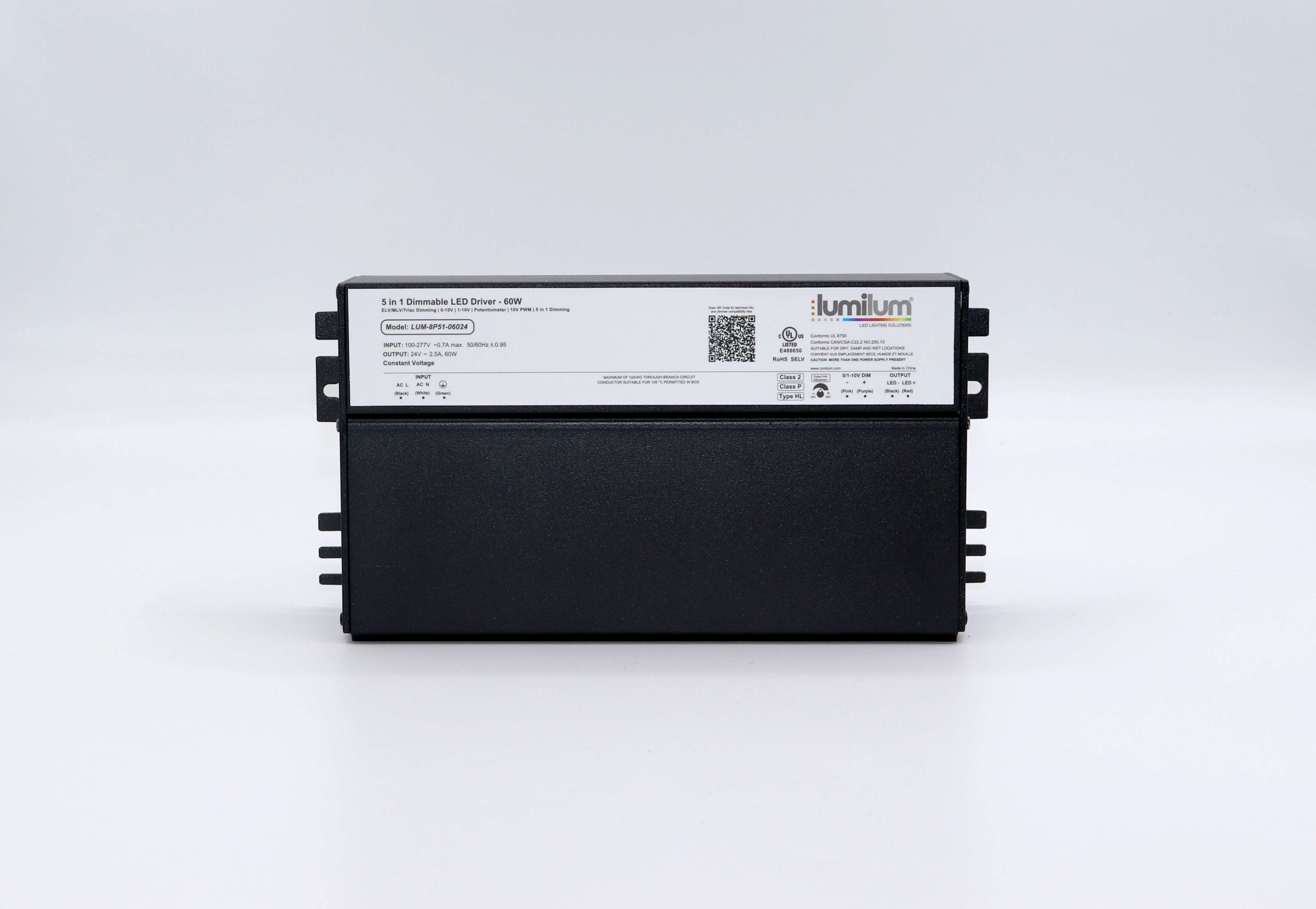 24V 5-in-1 Dimmable Universal LED Driver Transformer 40W-288W for Landscape Lighting, Under Cabinet Lights, and LED Strip Installation