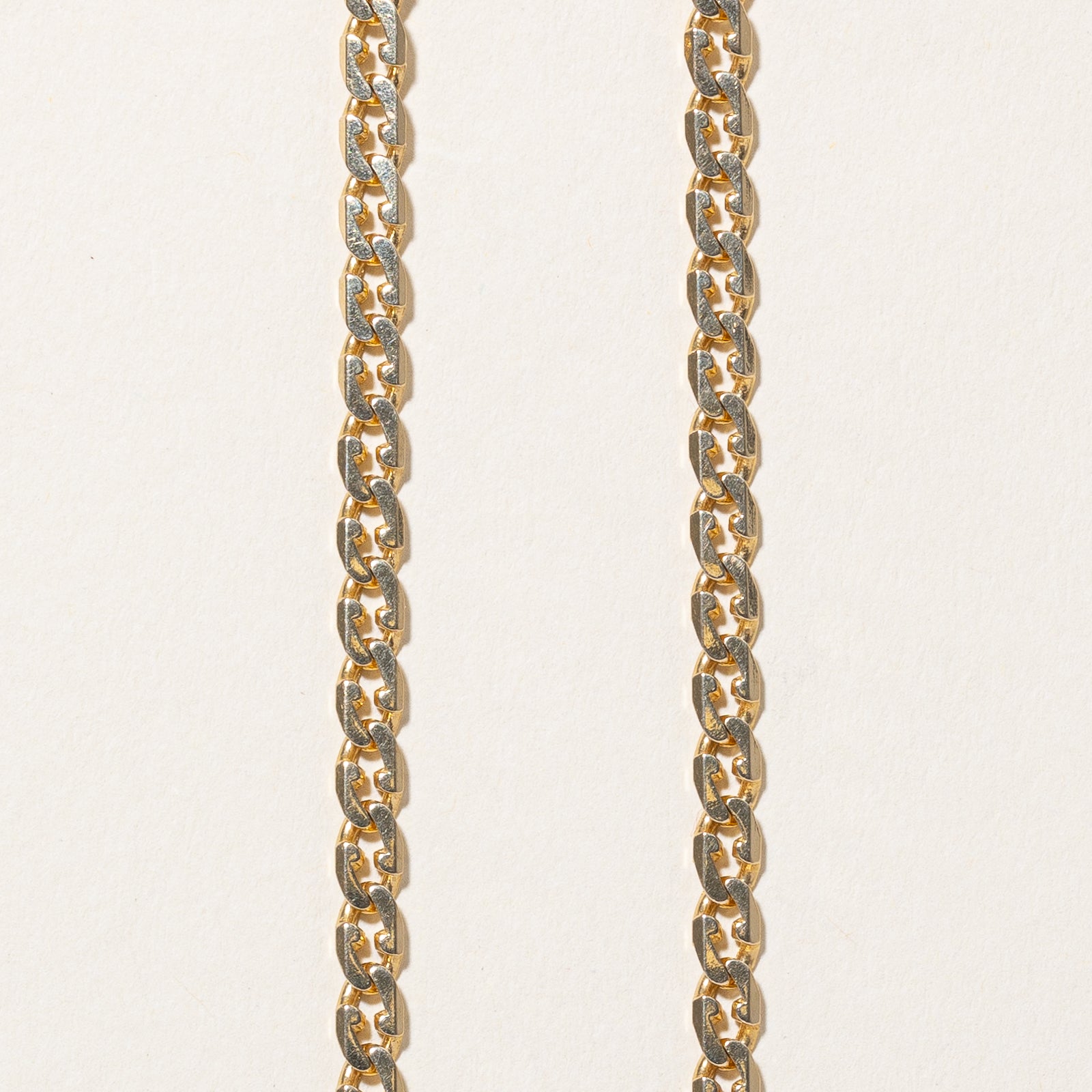 14K Yellow Gold Modified Curb Link Chain Necklace - 4.10mm Width - 21 Inches - Elegant Jewelry for Women, Perfect for Everyday Wear, Special Occasions & Gifts