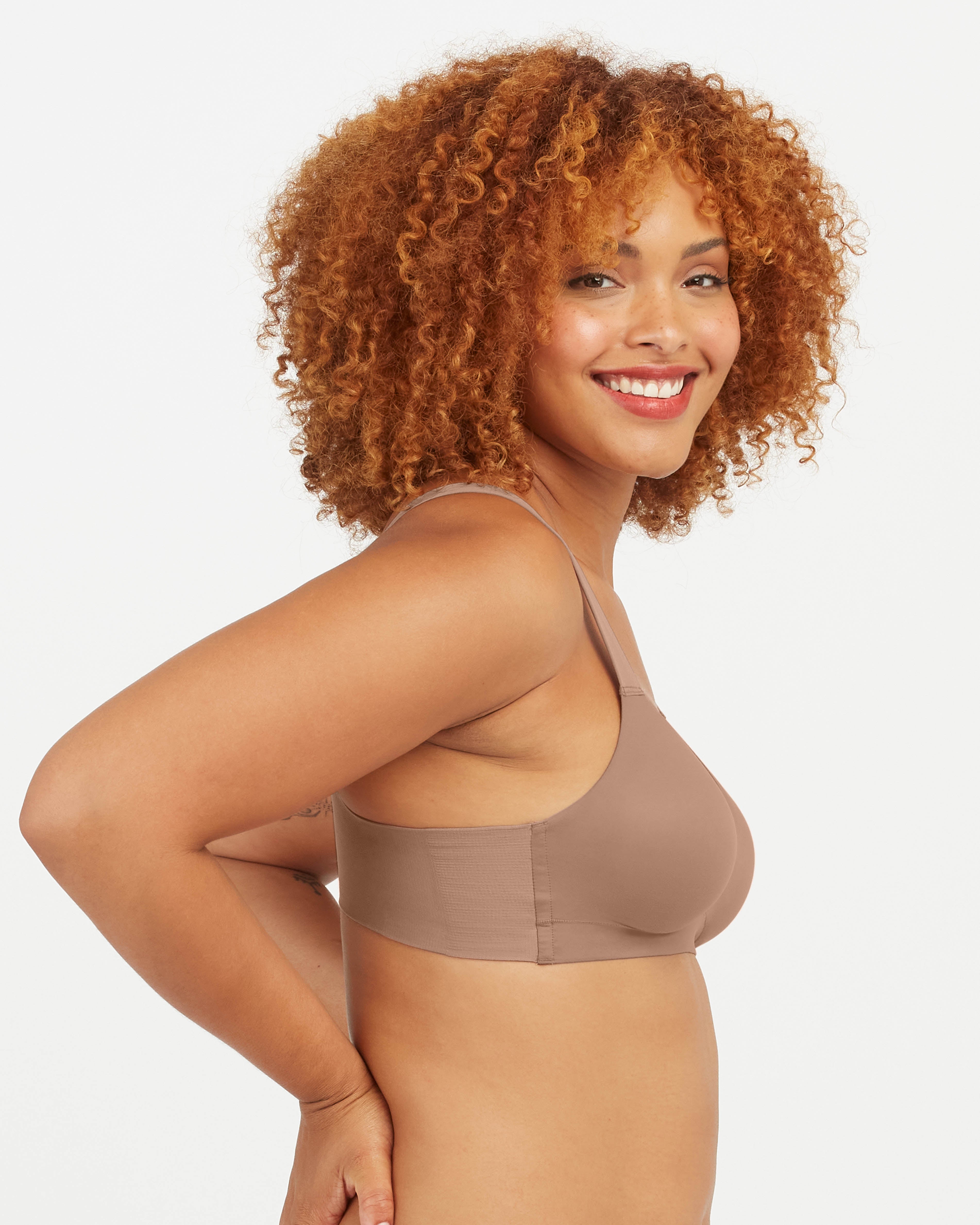 SPANX Smooth Comfort Lightly Lined Bralette - Wireless Support for Everyday Wear, Yoga & Lounge