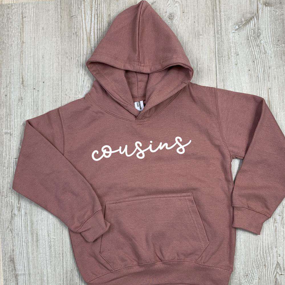 Stylish Cousins Script Matching Hoodies for Adults - MRK X Collection | Perfect for Family Outings, Group Events & Casual Wear