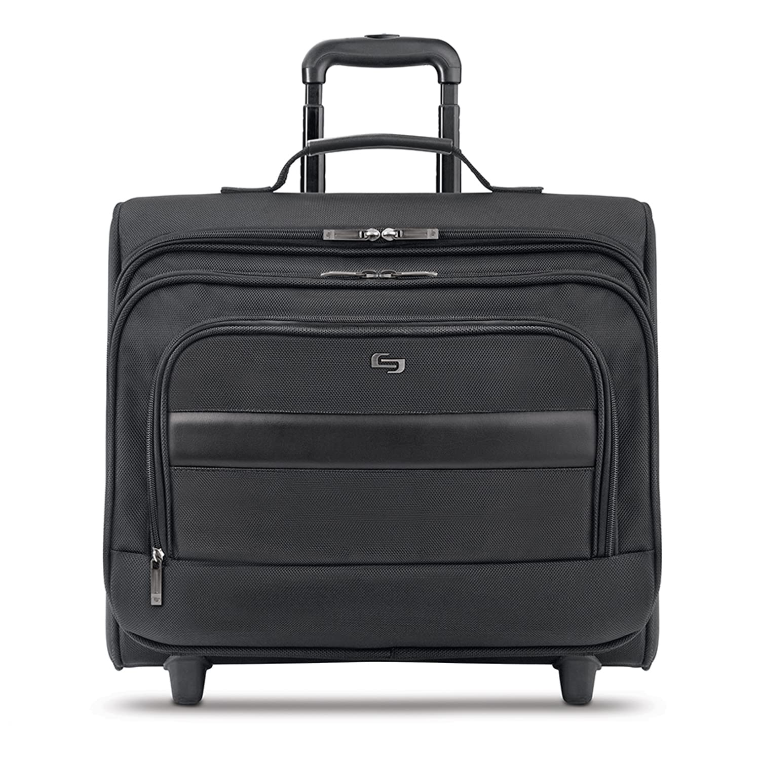 Solo New York Columbus 15.6-Inch Laptop Rolling Overnighter Business Travel Case with Removable Sleeve - Black (B64) - Perfect for Business Trips, Air Travel & Daily Commute