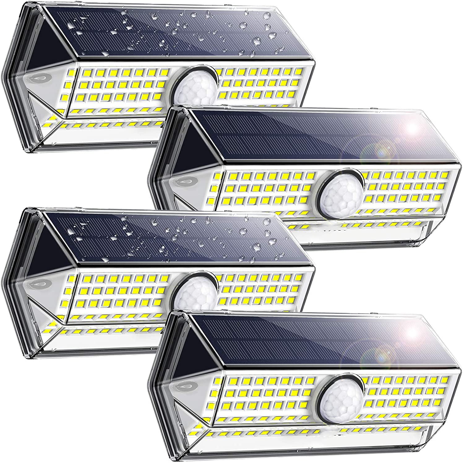 Solar Lights Outdoor Waterproof - 4 Pack LED Garden Lights with Auto On/Off - Perfect for Pathway, Yard, Patio, and Landscape Lighting