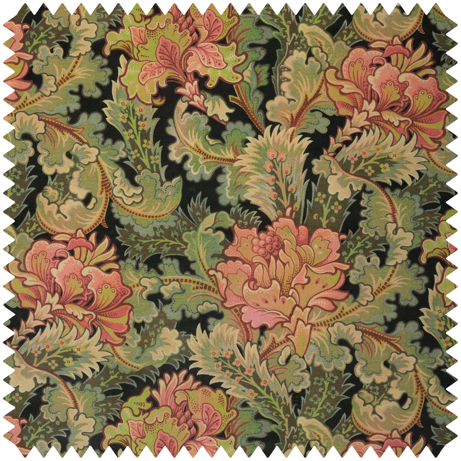 BATHSHEBA Velvet Fabric in Verde Green - Luxurious Soft Texture for Upholstery, Curtains & Home Decor