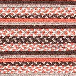 Handwoven Country Braided Rug - Rustic Farmhouse Style Jute Area Rug for Kitchen, Bathroom & Entryway - 60x84 Inch Red - Perfect for Farmhouse Decor, Cozy Living Room & Bedroom Floor Covering